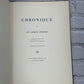 Chronique by St.-John Perse [Bilingual Edition · French/English · 1969]