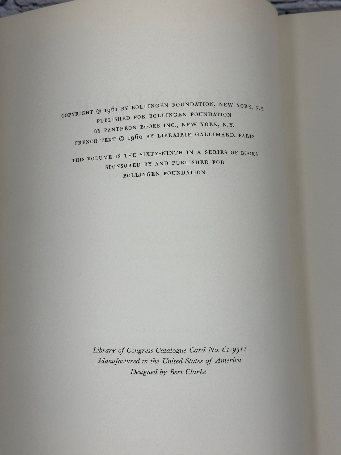 Chronique by St.-John Perse [Bilingual Edition · French/English · 1969]