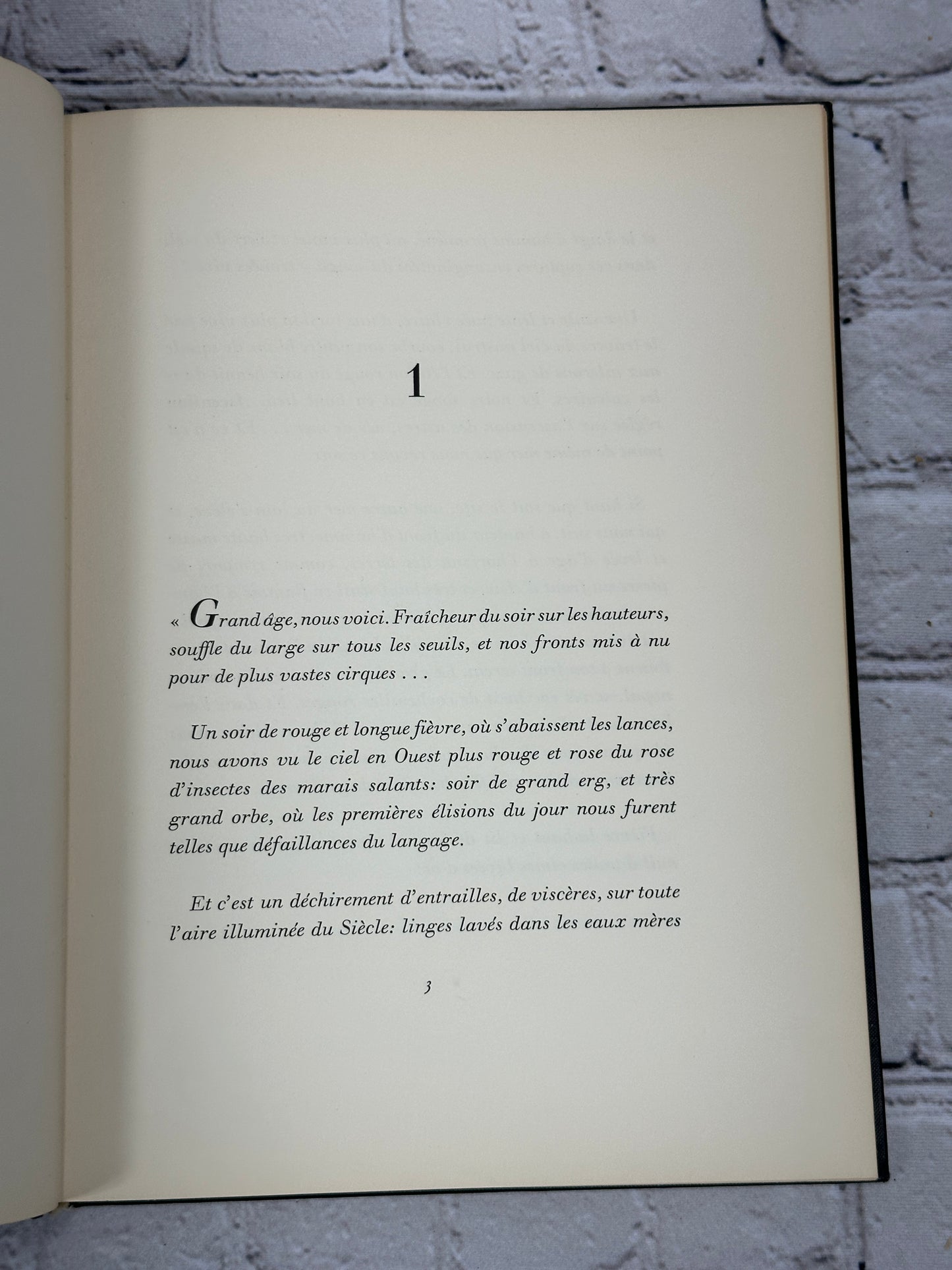 Chronique by St.-John Perse [Bilingual Edition · French/English · 1969]