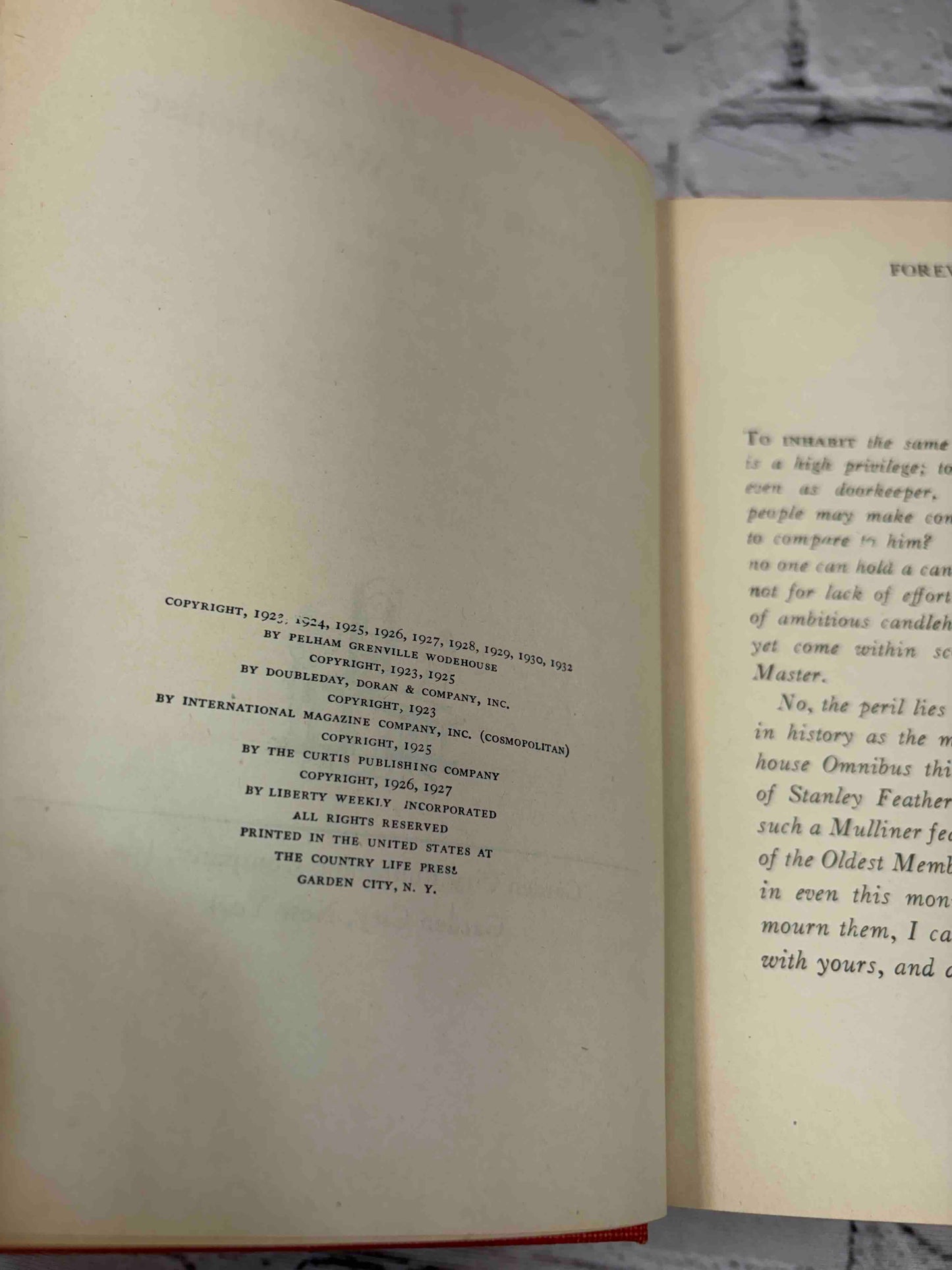 Nothing But Wodehouse