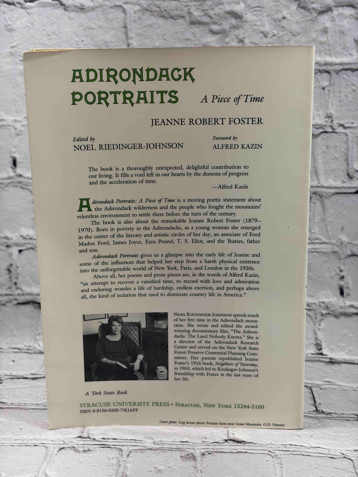 Adirondack Portraits: A Piece of Time (SIGNED)