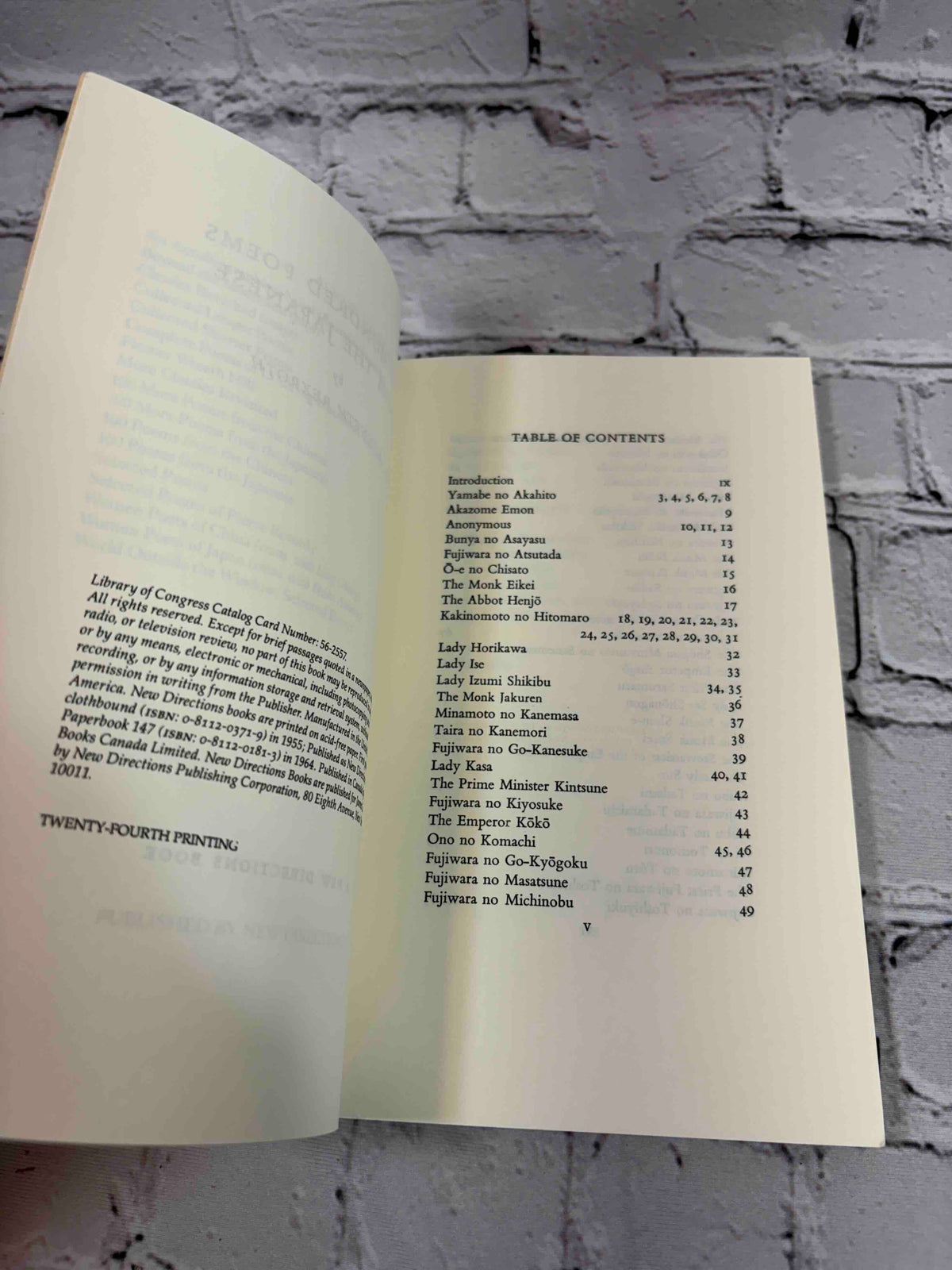 100 Poems from the Japanese