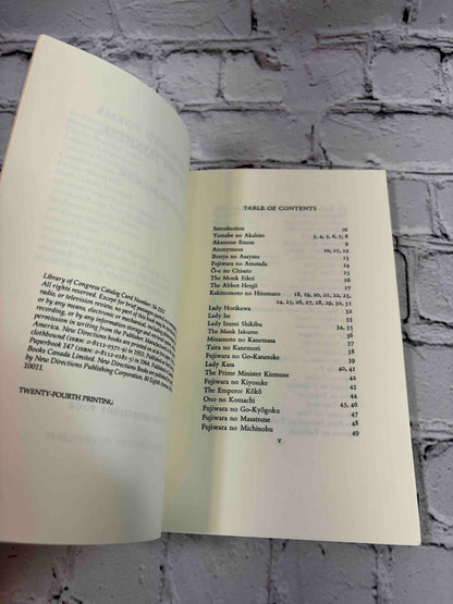 100 Poems from the Japanese