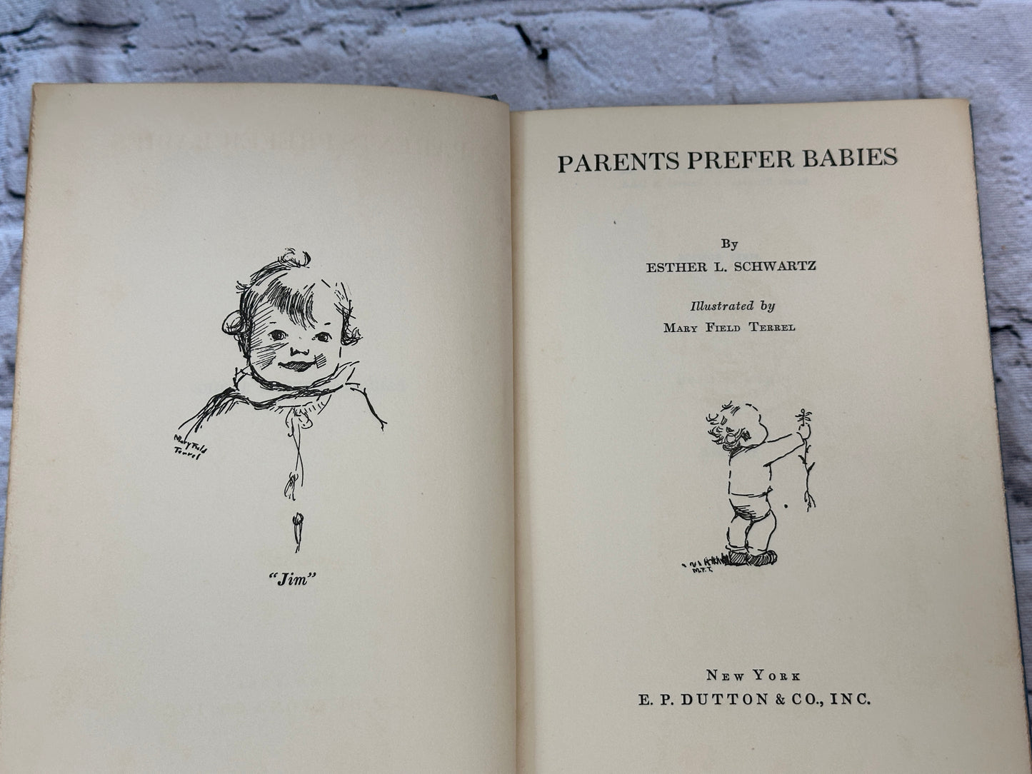 Parents Prefer Babies by Esther Schwartz [1930 · Poetry · First Edition]