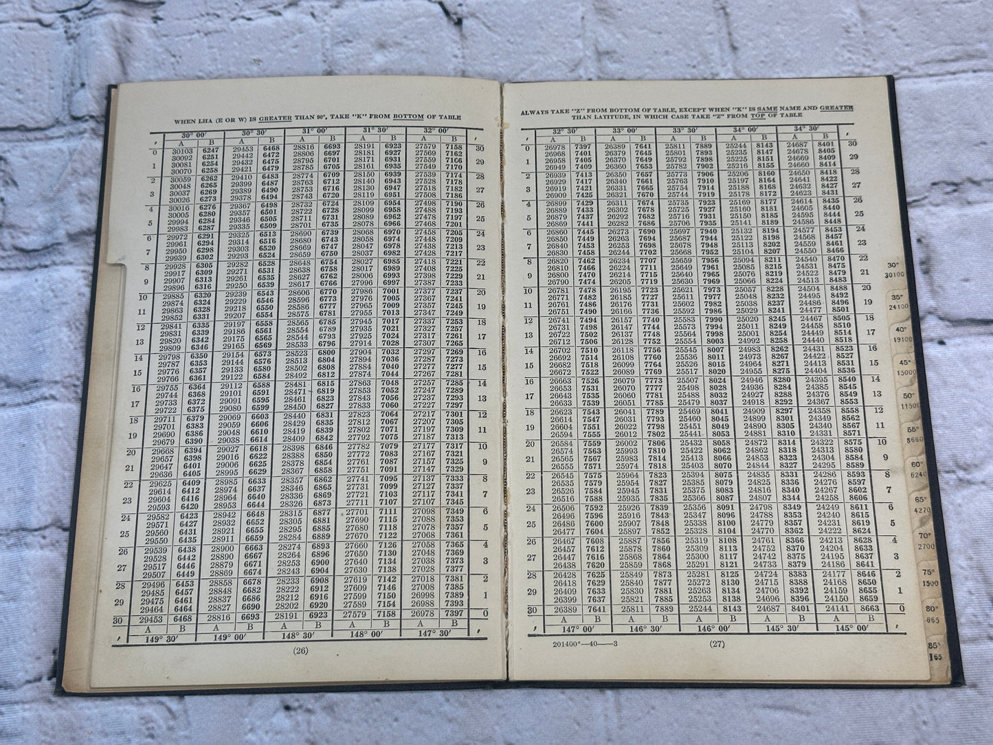 Dead Reckoning Altitude and Azimuth Table by Ageton [1943 · 3rd Ed.]