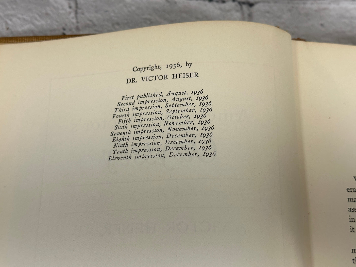 An American Doctor's Odyssey By Victor Heiser [1936 · Eleventh Impression]