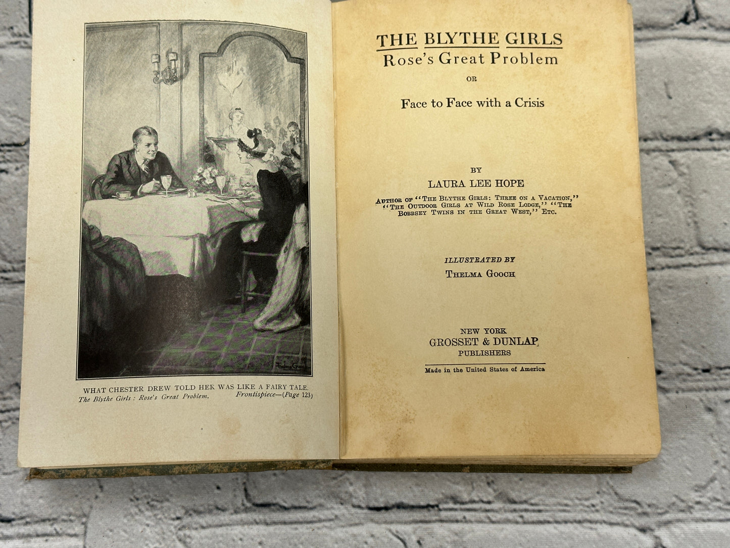 The Blythe Girls: Rose's Great Problem by Laura Lee Hope [1925]