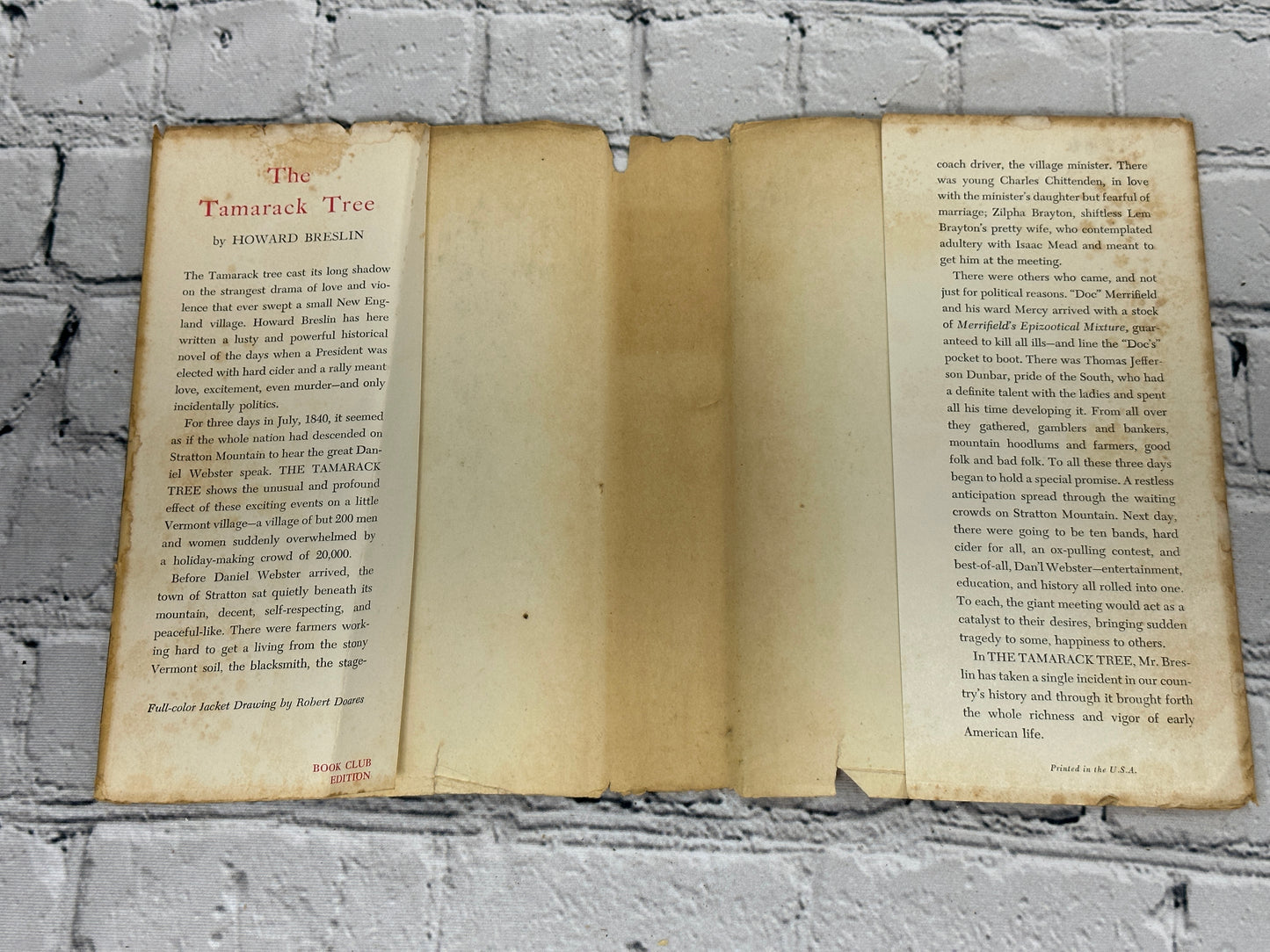 The Tamarack Tree by Howard Breslin [1947 · Book Club Edition]