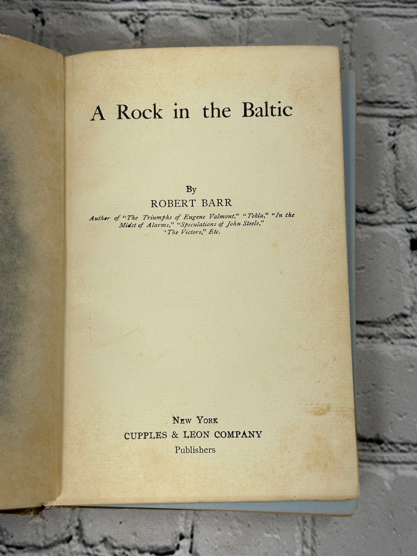 A Rock in the Baltic by Robert Barr [1906]