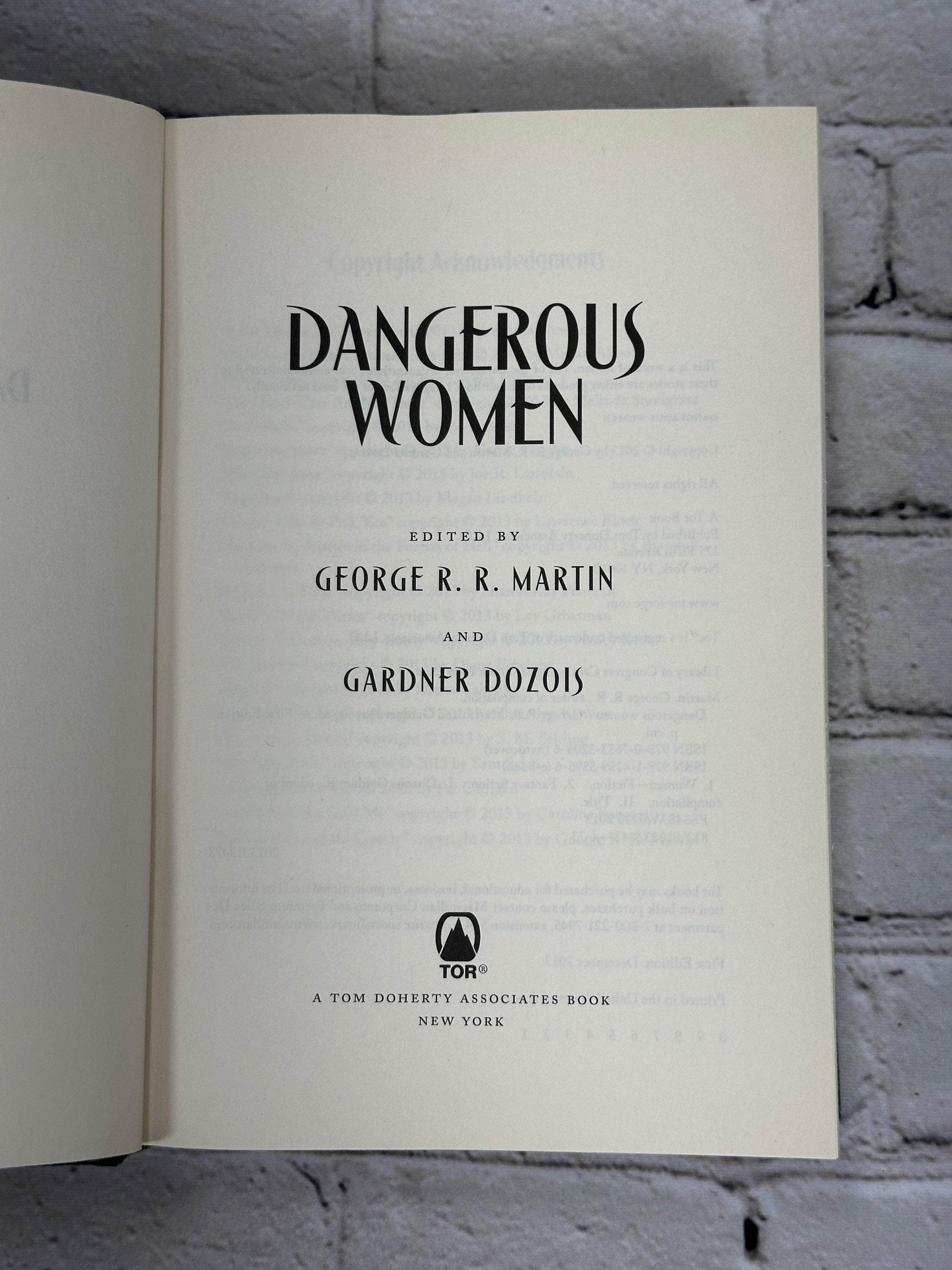 Flipped Pages Dangerous Women, Paperback edited by George R. R. Martin [1st Print · 2013]