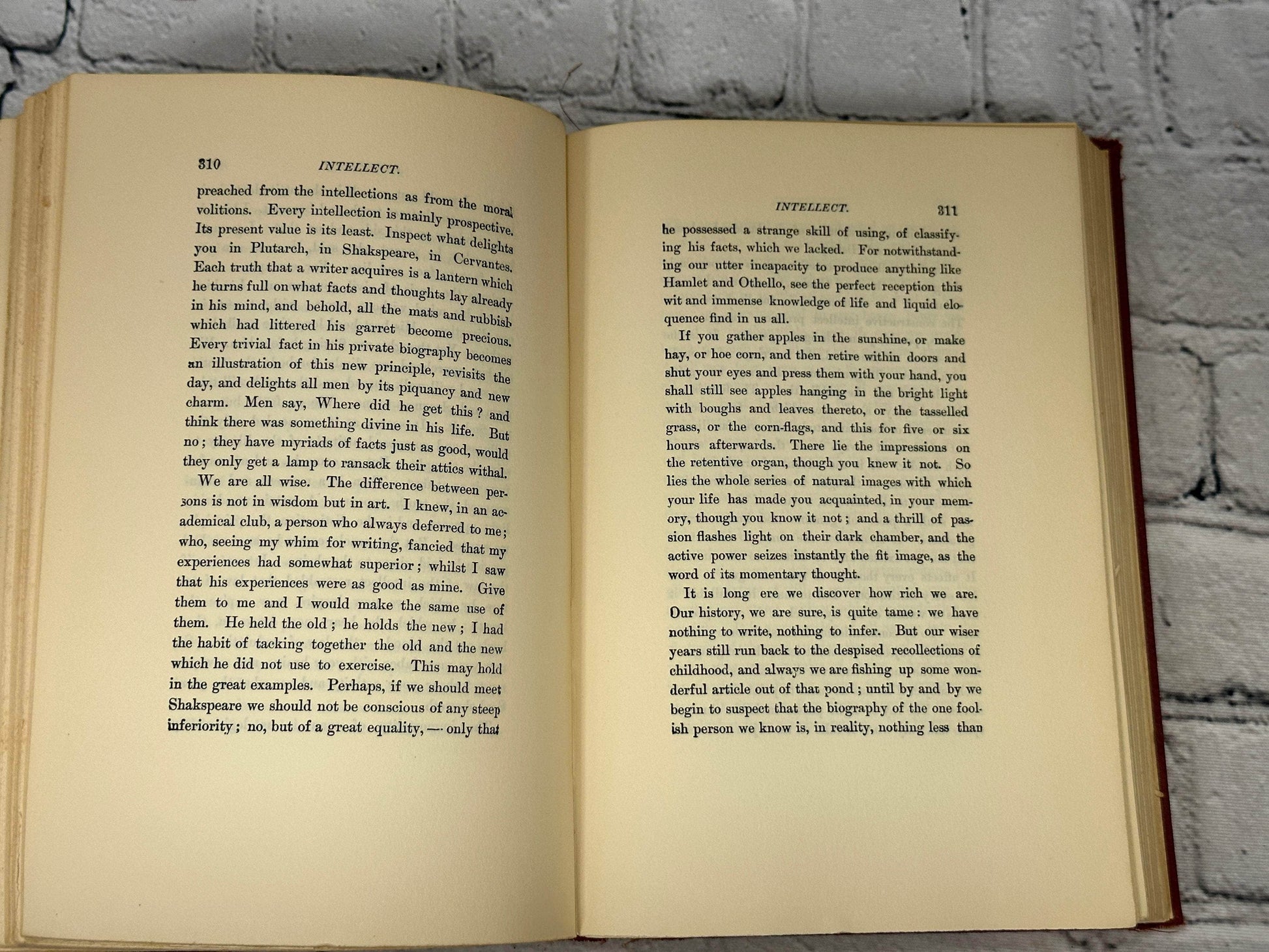 Flipped Pages Essays By Ralph Waldo Emerson, Two Volumes in One [1883]