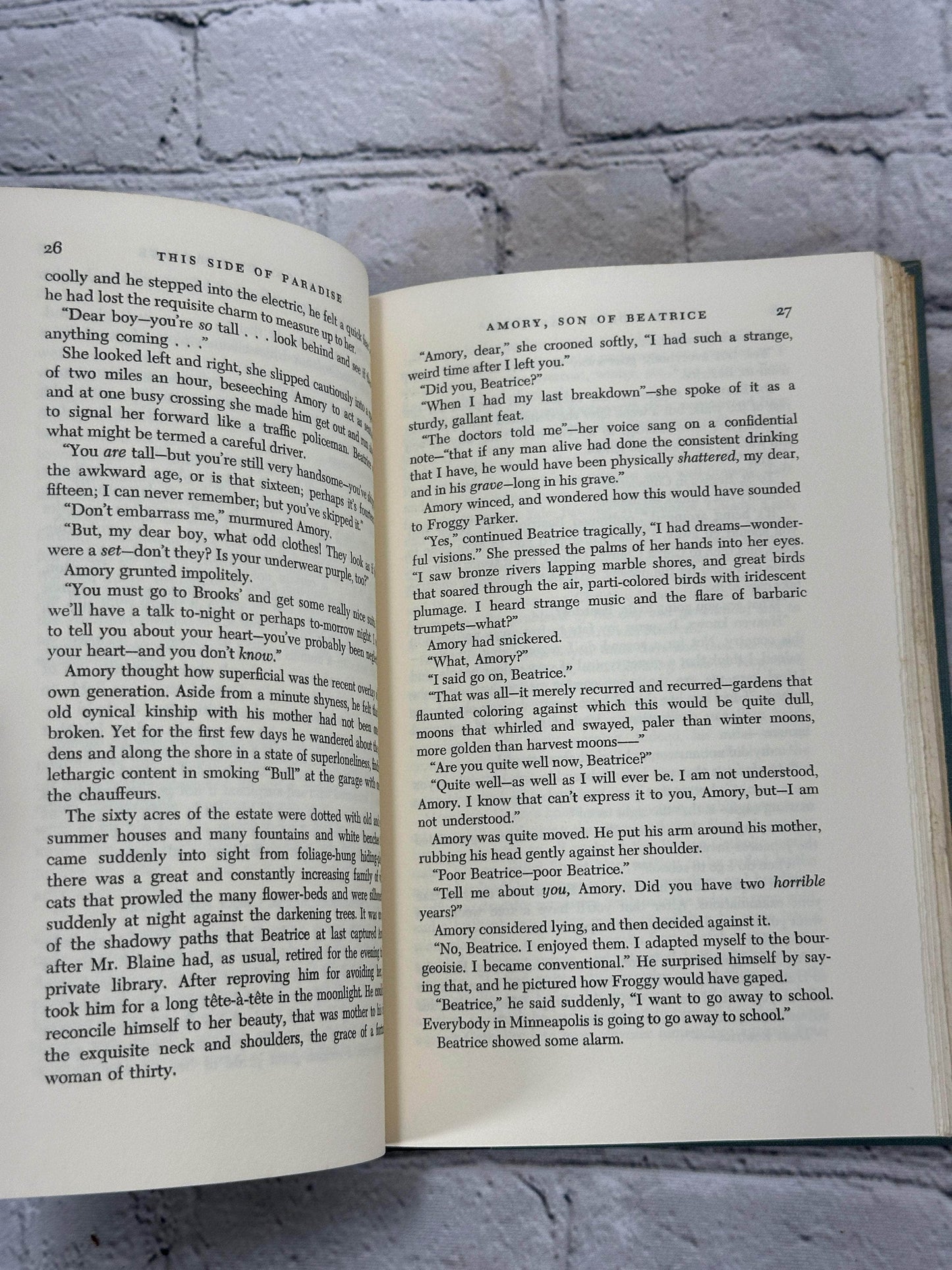 Flipped Pages F. Scott Fitzgerald This Side of Paradise [Book Club Edition · 1948]