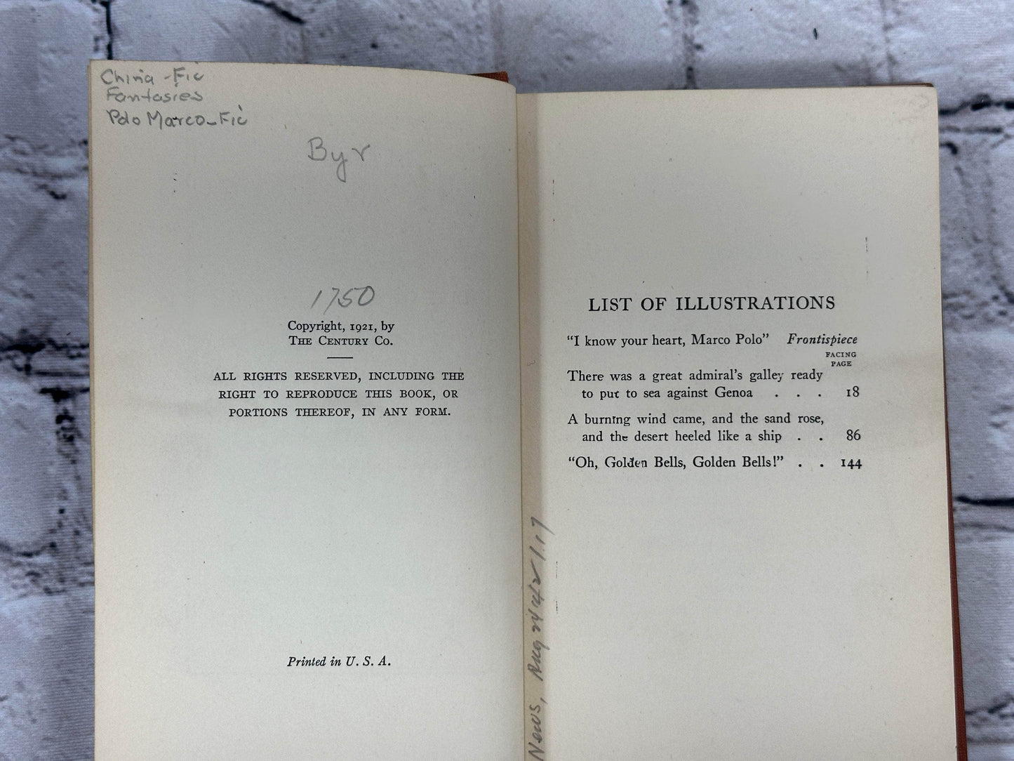 Flipped Pages Messer Marco Polo by Don Byrne [1942]