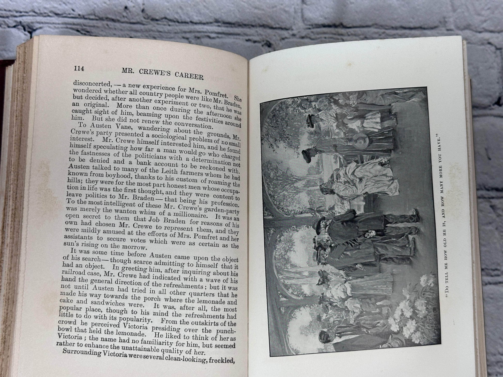 Flipped Pages Mr. Crewe's Career By Winston Churchill [4th Printing · 1908]