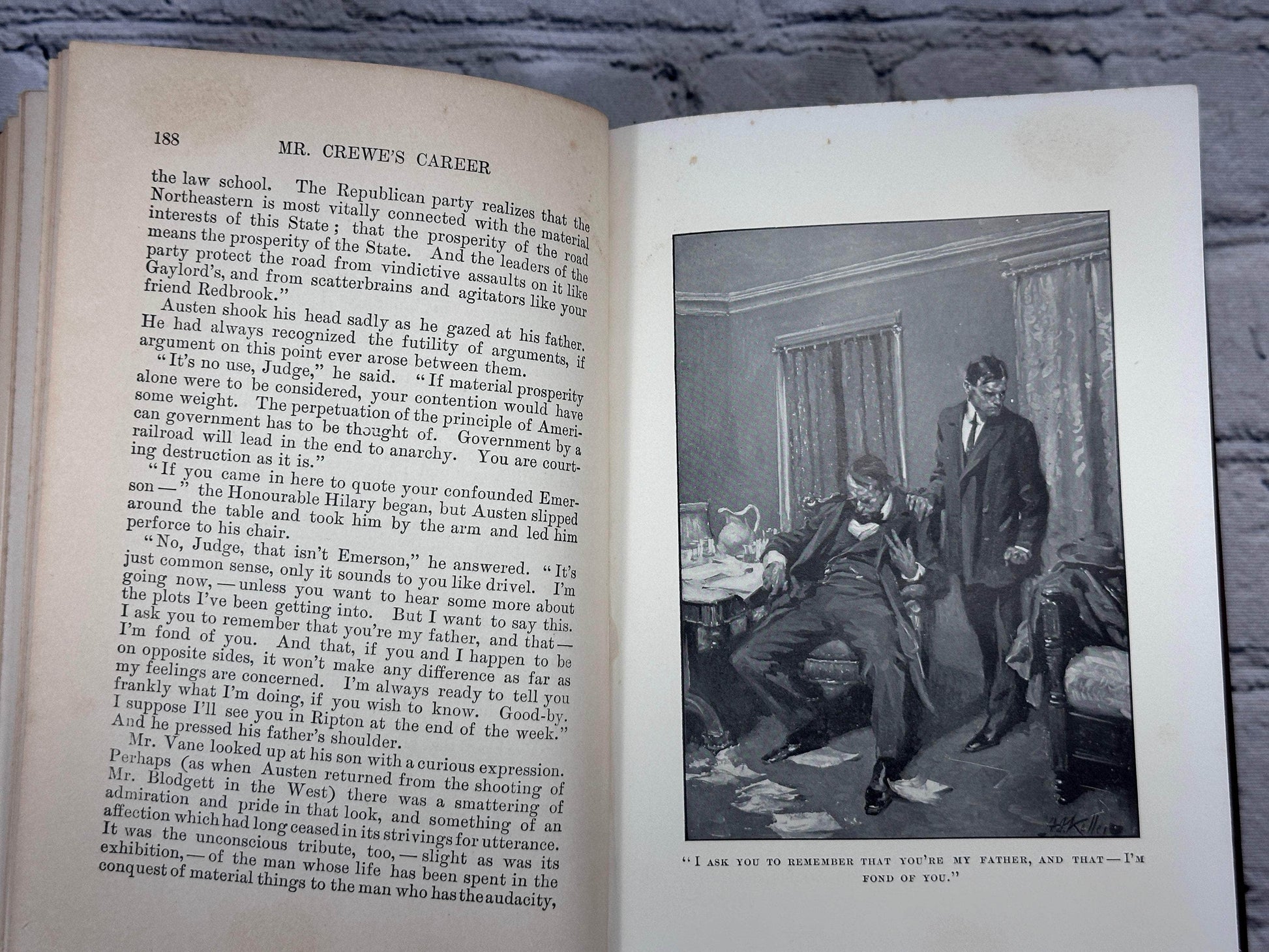 Flipped Pages Mr. Crewe's Career By Winston Churchill [4th Printing · 1908]