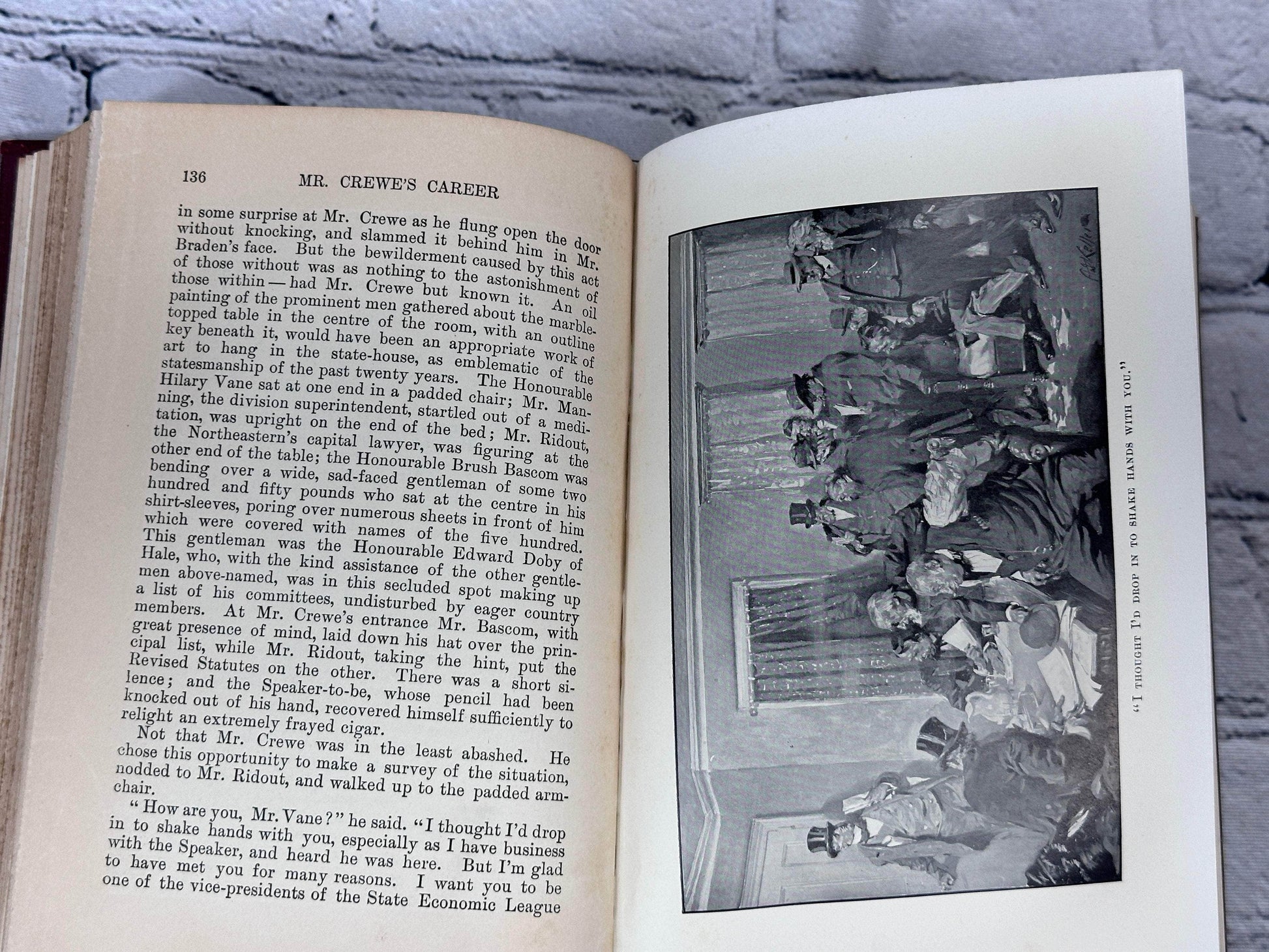 Flipped Pages Mr. Crewe's Career By Winston Churchill [4th Printing · 1908]