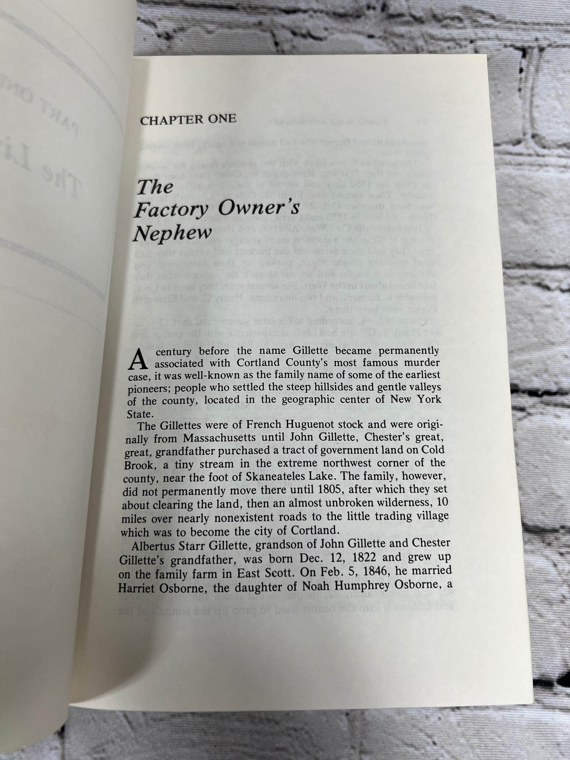 Flipped Pages Murder in the Adirondacks: An American Tragedy Revisited by Craig Brandon [1993]