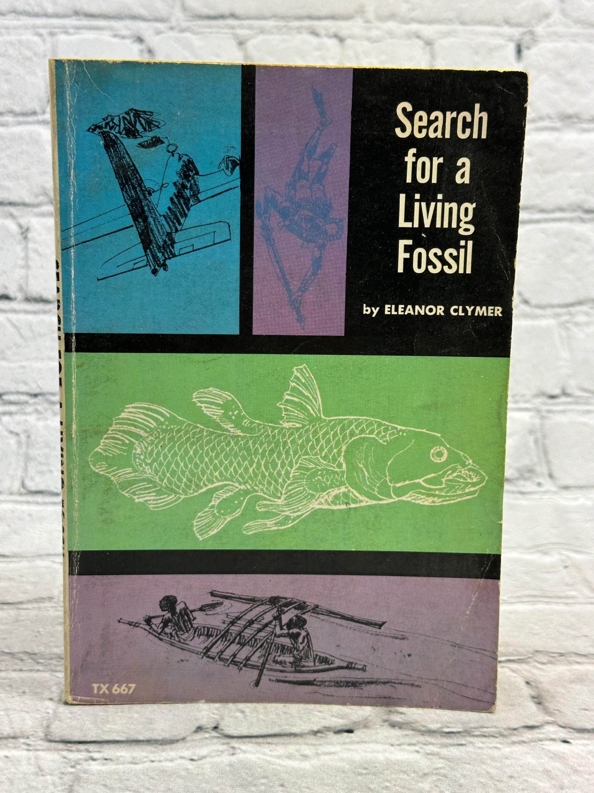 Flipped Pages Search for a Living Fossil by Eleanor Clymer [1974 · Seventh Printing]