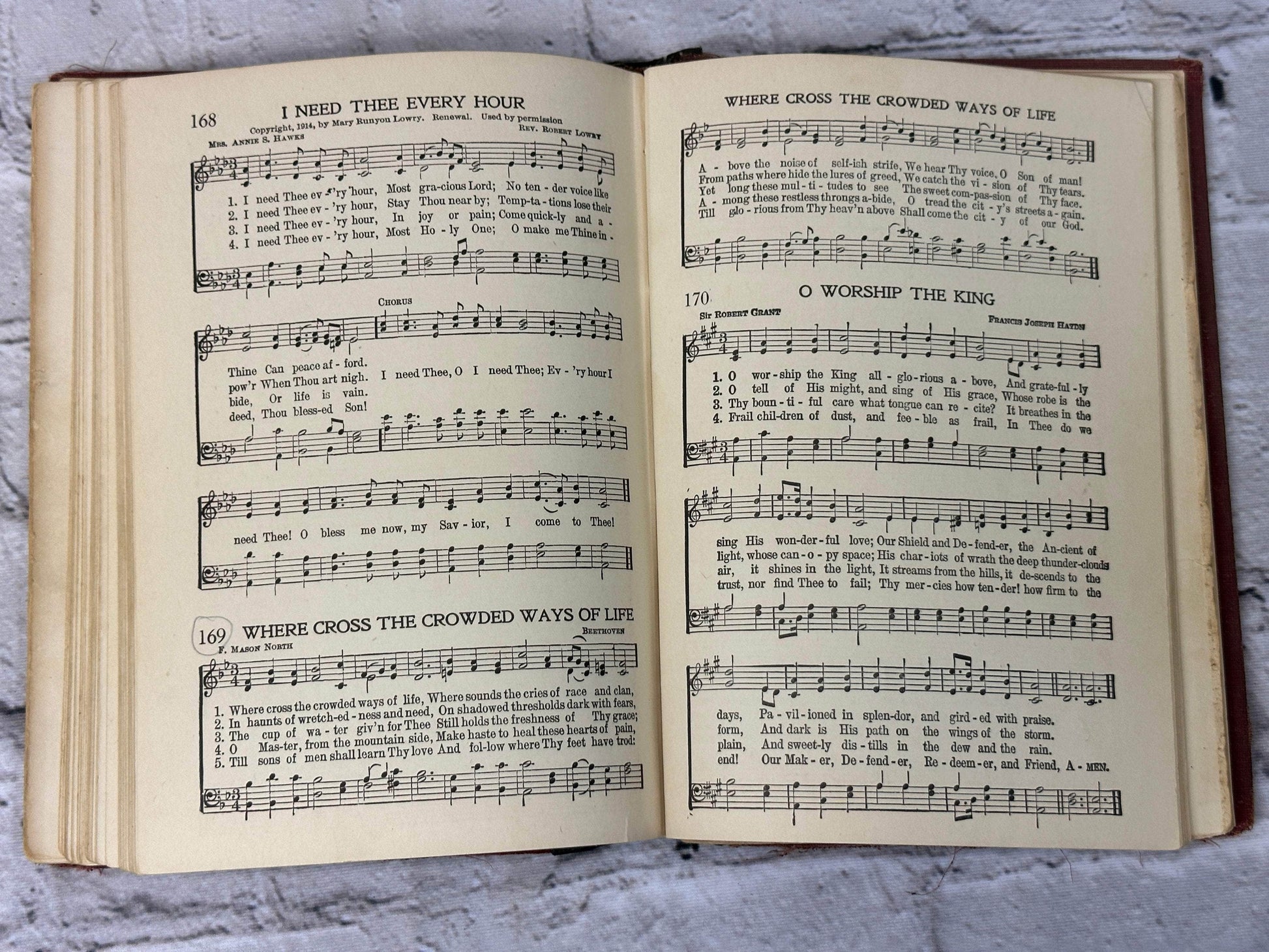 Flipped Pages Seth Parker's Hymnal compiled by Phillips H Lord [1930]