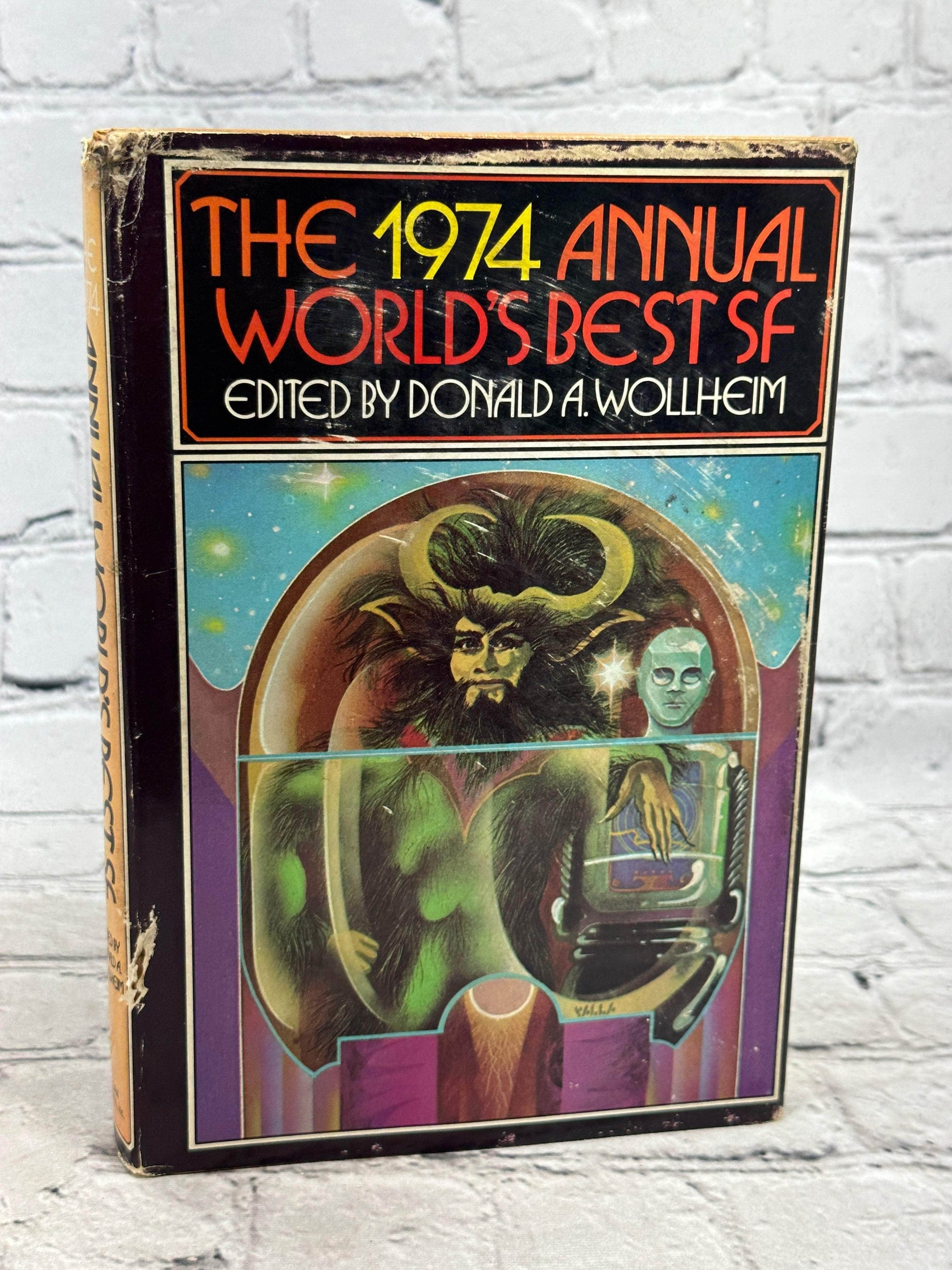 Flipped Pages The 1974 Annual World's Best SF Edited By Donald A. Wollheim [Book Club Edition]