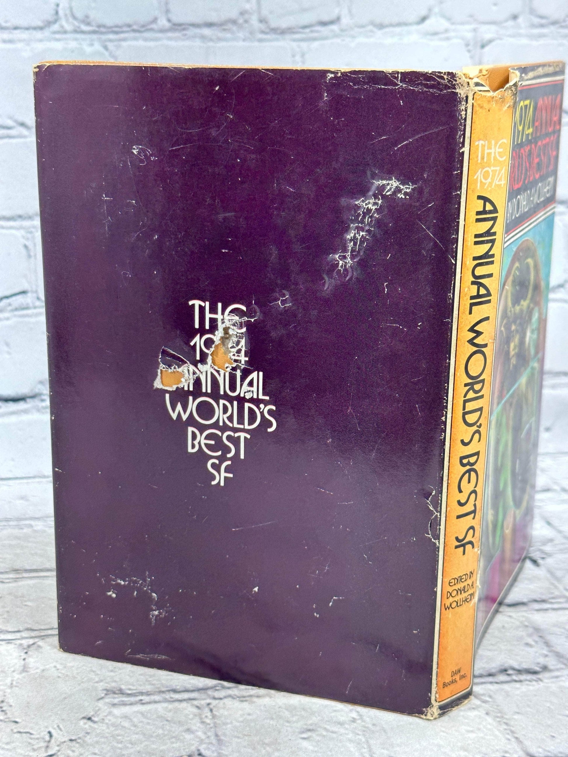 Flipped Pages The 1974 Annual World's Best SF Edited By Donald A. Wollheim [Book Club Edition]