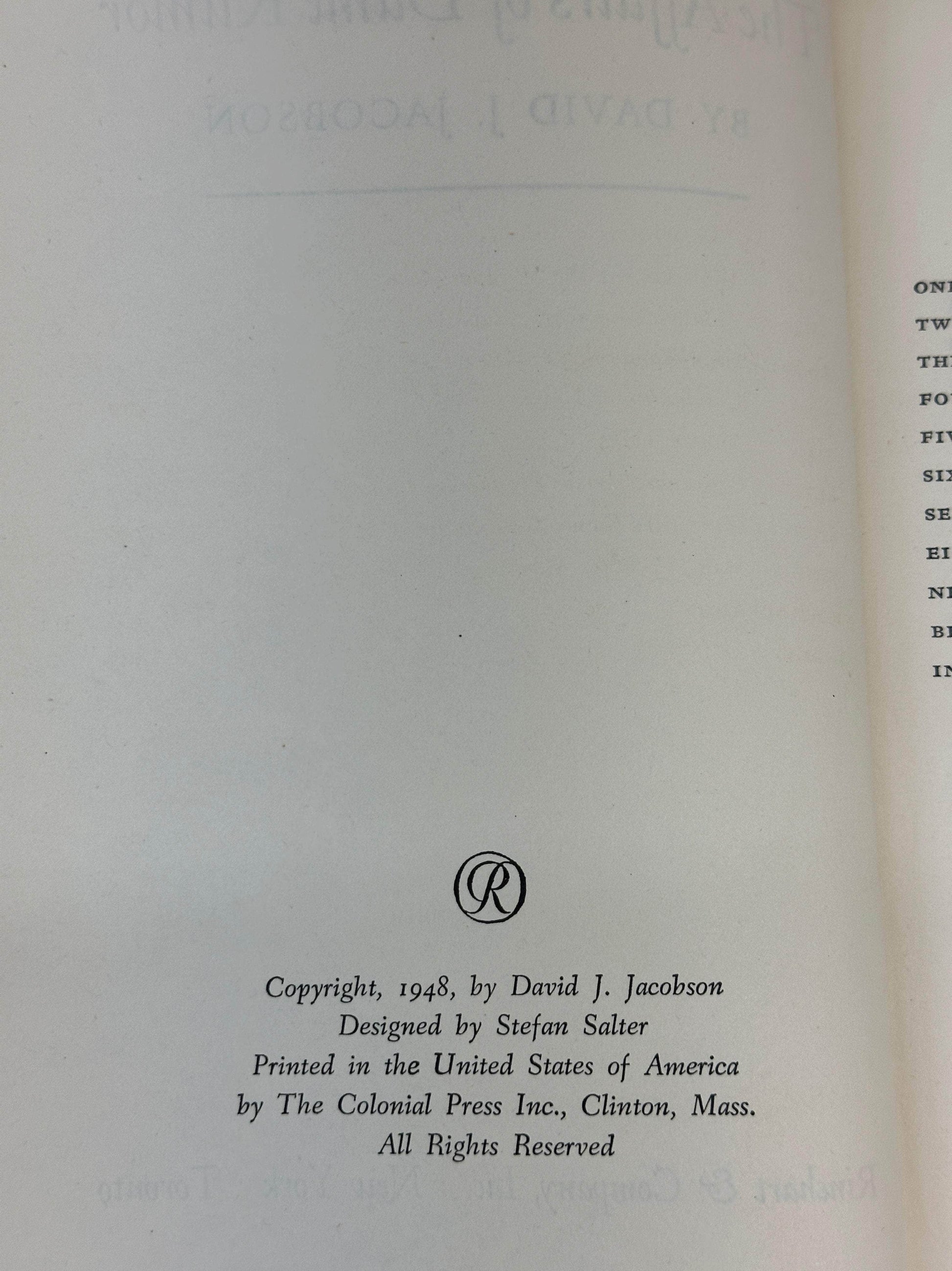 Flipped Pages The Affairs of Dame Rumor by David J Jacobson [1948]