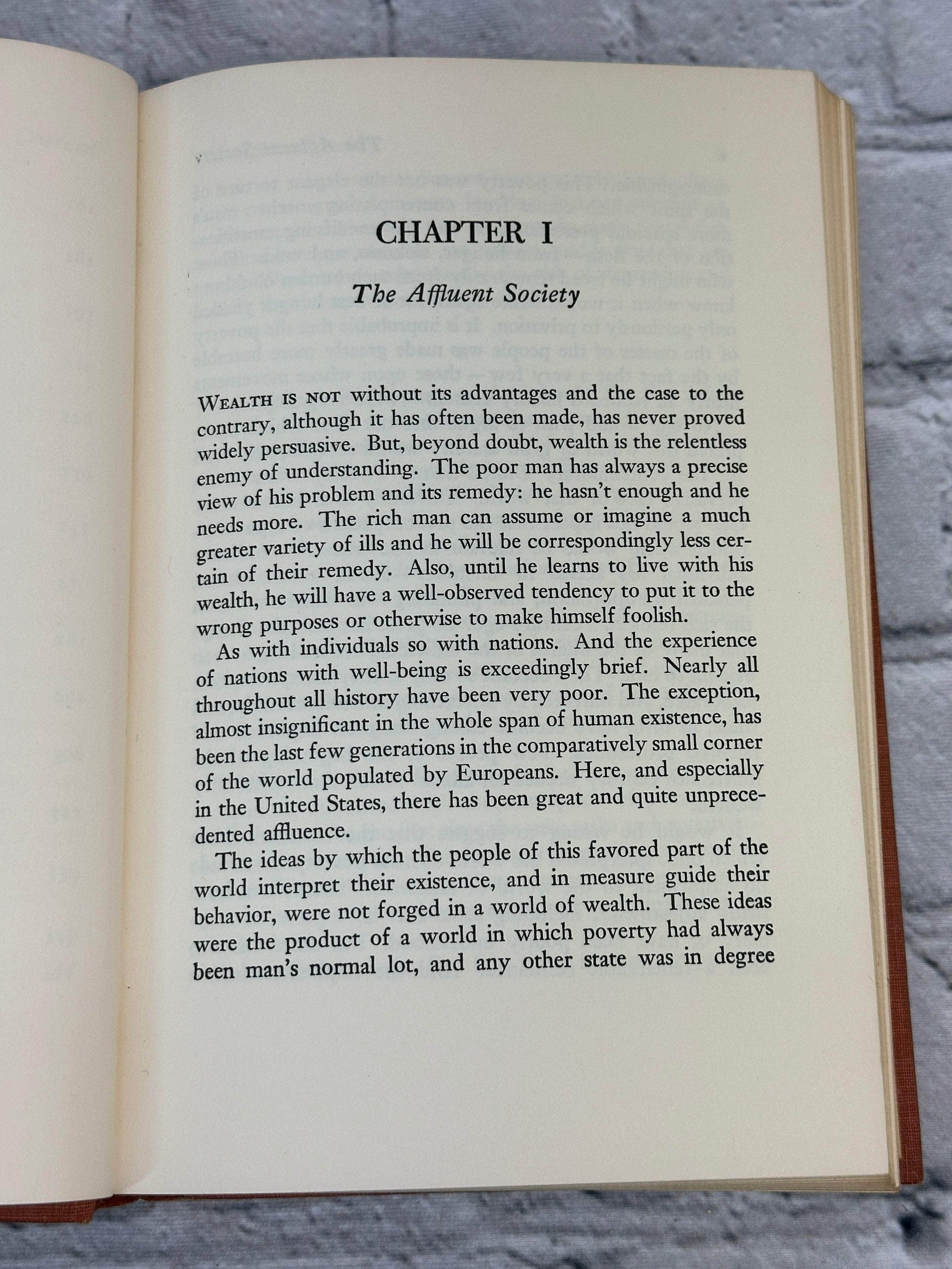 Flipped Pages The Affluent Society, by John Kenneth Galbraith [1958 · 11th Printing]