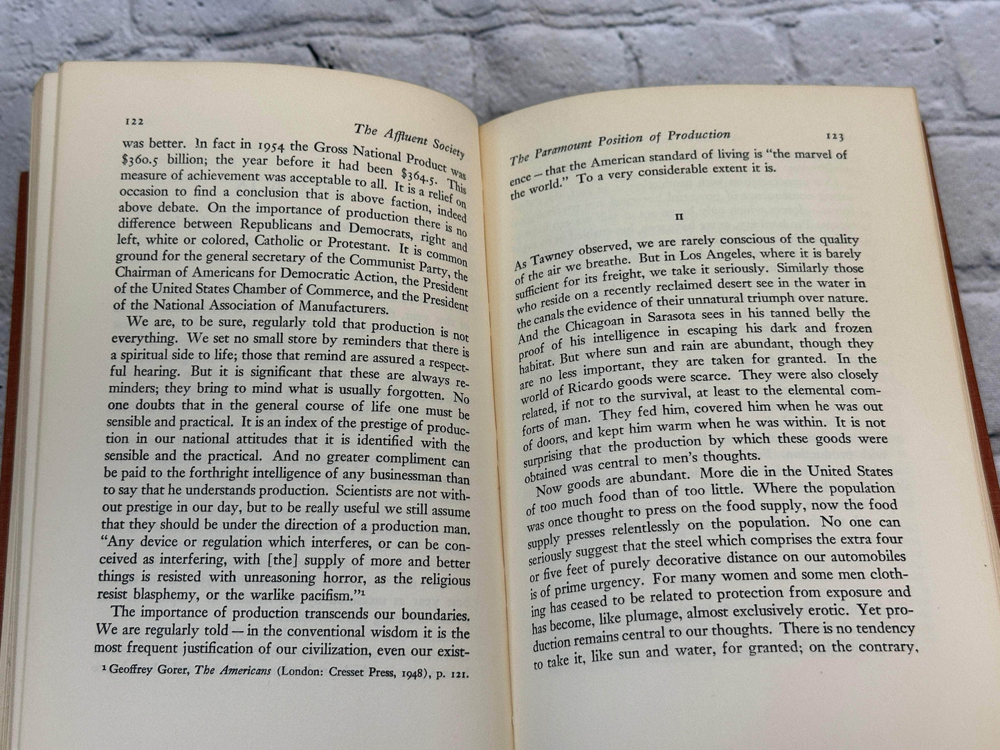 Flipped Pages The Affluent Society, by John Kenneth Galbraith [1958 · 11th Printing]