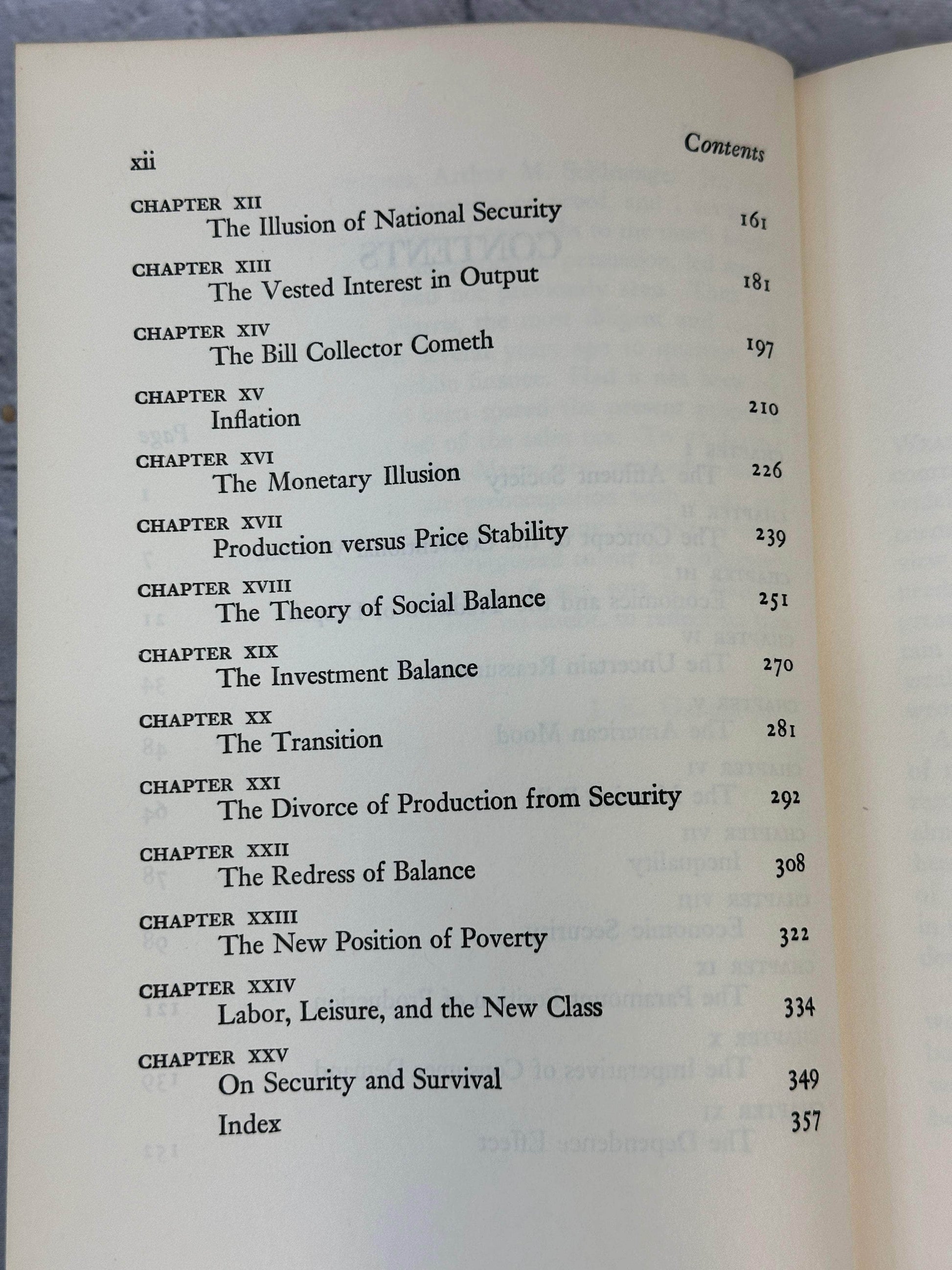 Flipped Pages The Affluent Society, by John Kenneth Galbraith [1958 · 11th Printing]