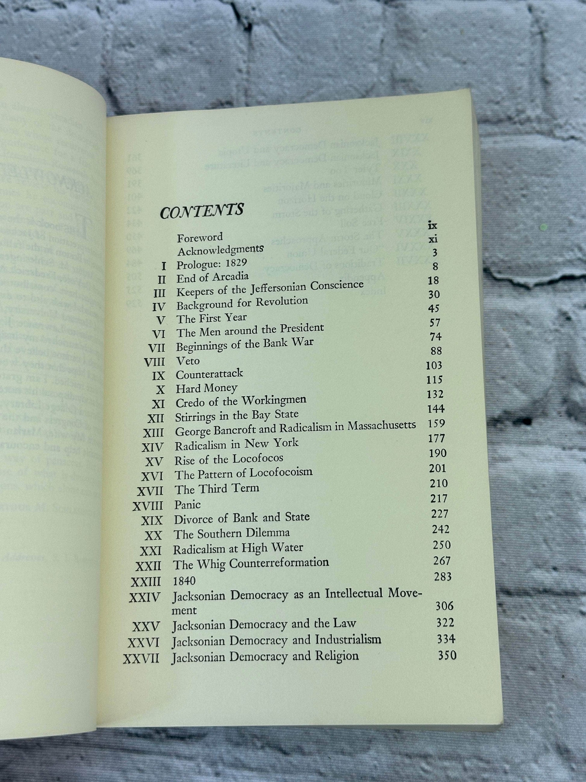 Flipped Pages The Age of Jackson by Arthur M Schlesinger Jr [1945]