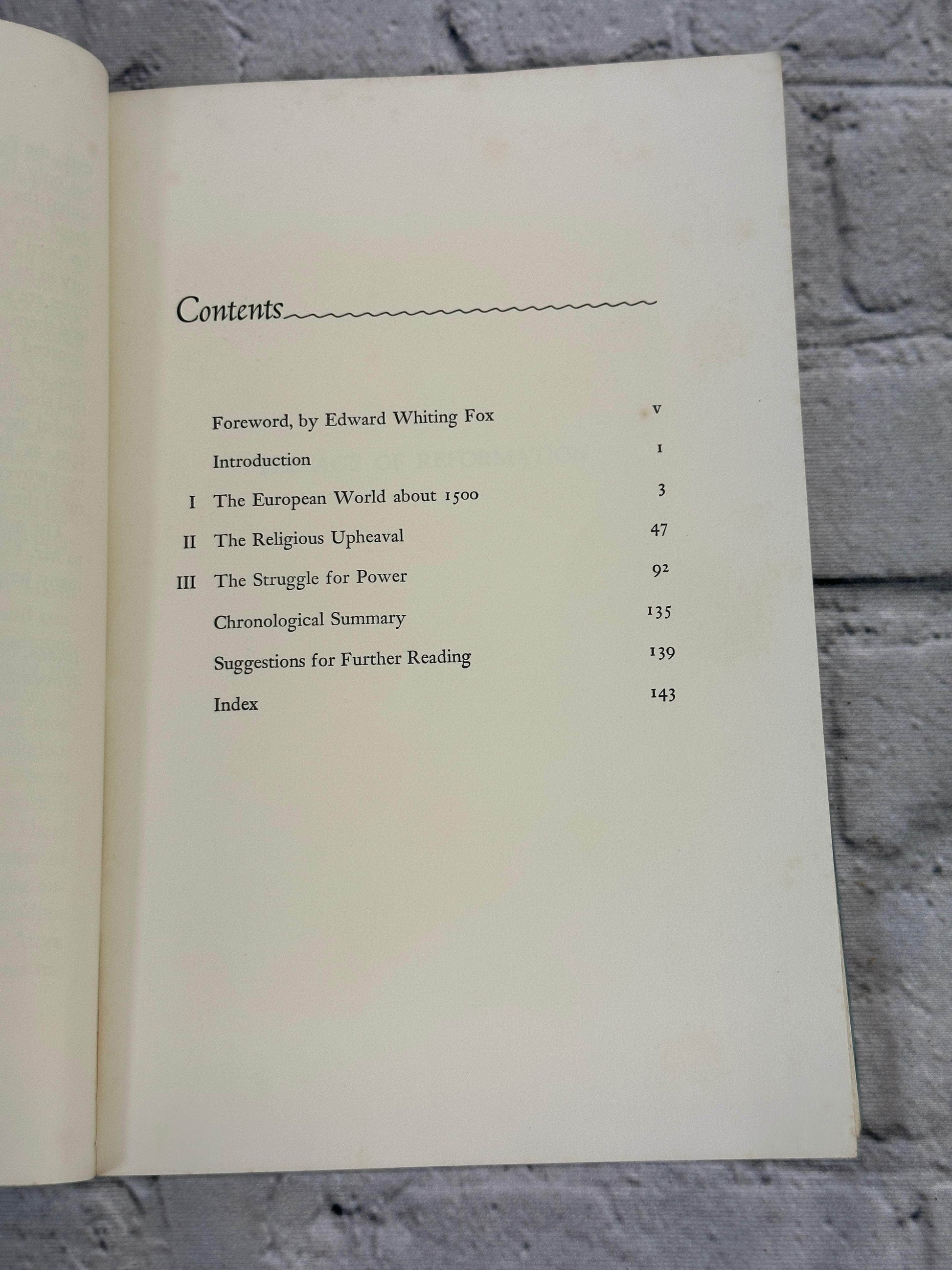 Flipped Pages The Age of Reformation by Harbison, E. Harris [1962 · Seventh Printing]