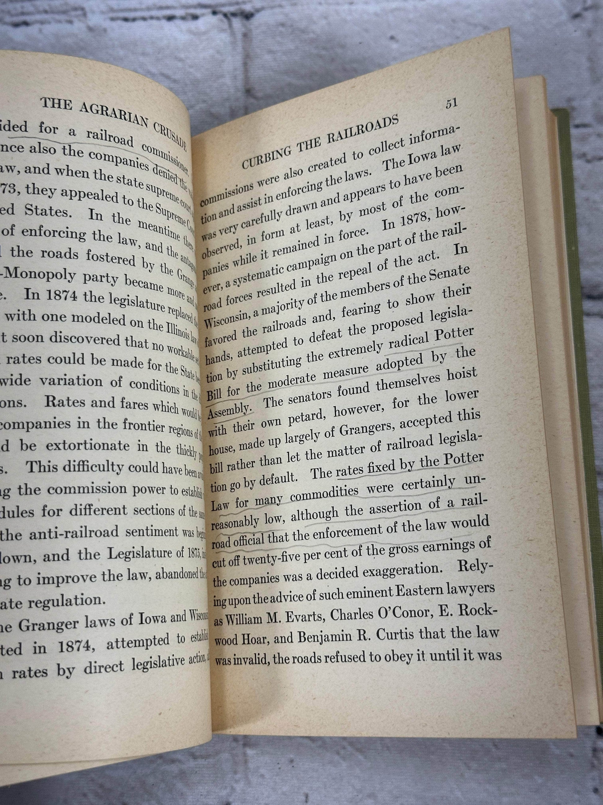 Flipped Pages The Agrarian Crusade; A Chronicle of the Farmer in Politics by Solon Buck [1920]