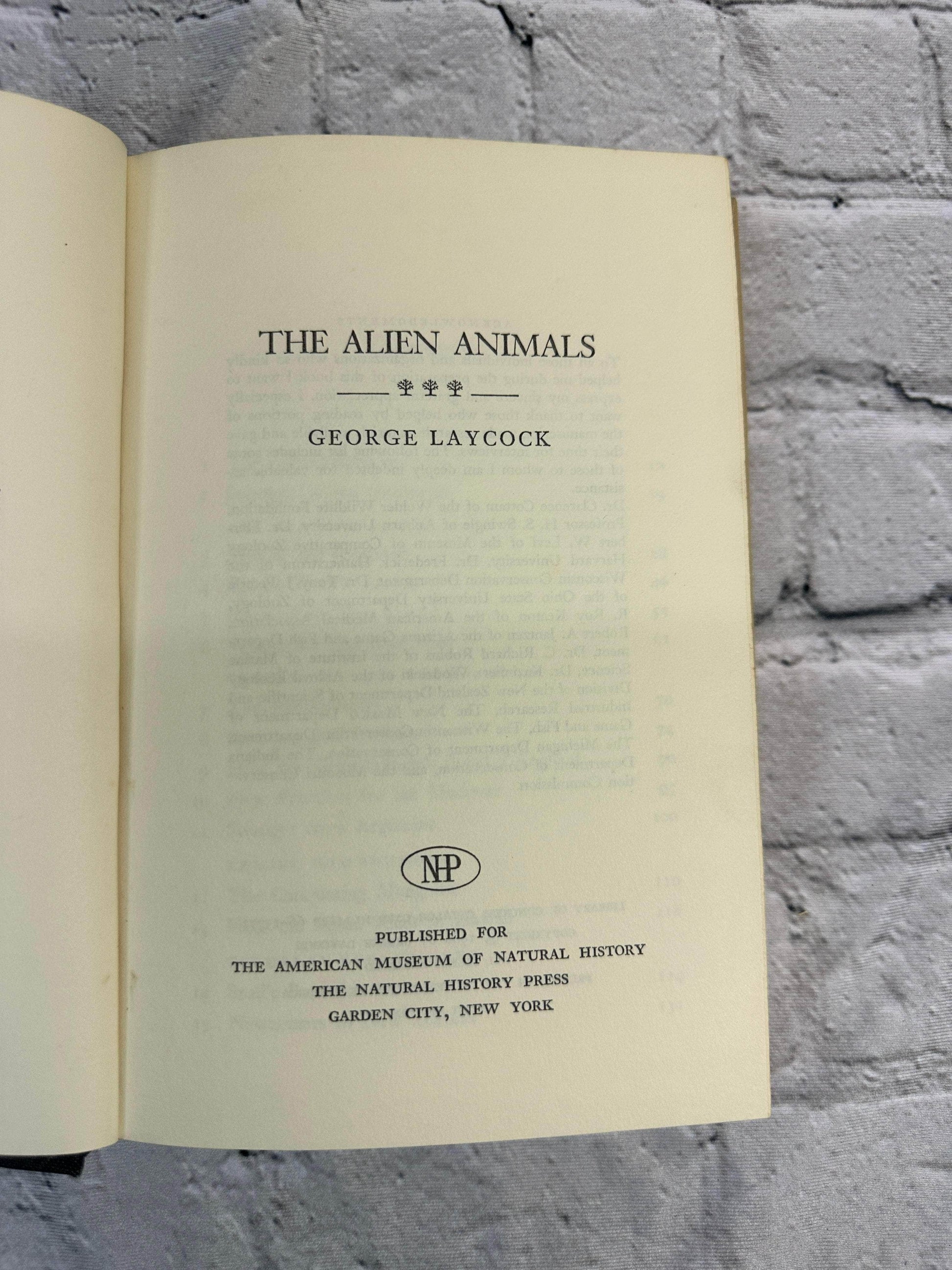 Flipped Pages The Alien Animals by George Laycock [1966 · First Edition]