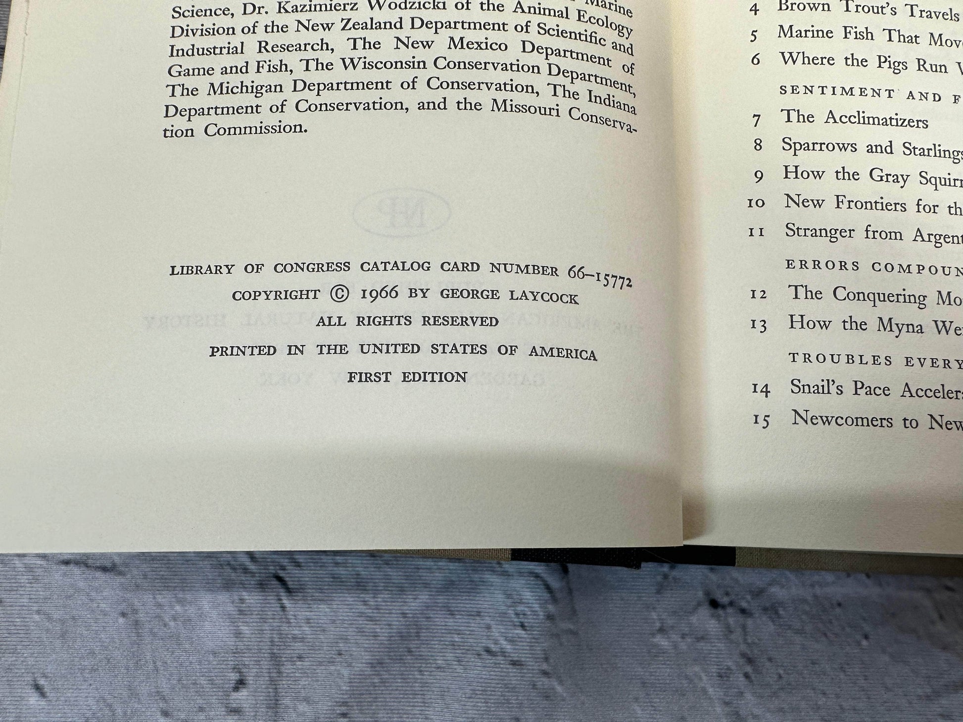 Flipped Pages The Alien Animals by George Laycock [1966 · First Edition]