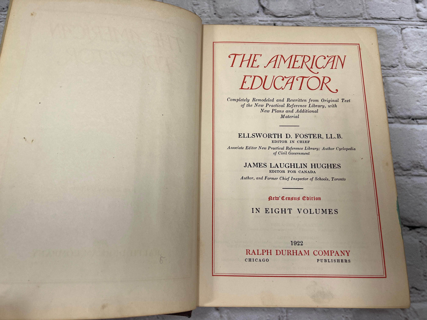 Flipped Pages The American Educator Practical Help in Home School Vol. 1-8 [Complete · 1922]