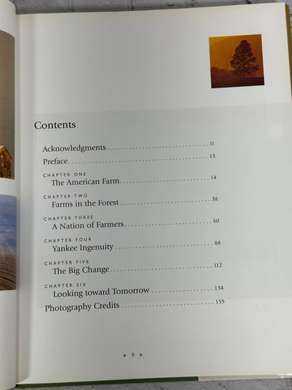 Flipped Pages The American Farm: A vanishing way of life by Davide Brown [1st Print · 1998]