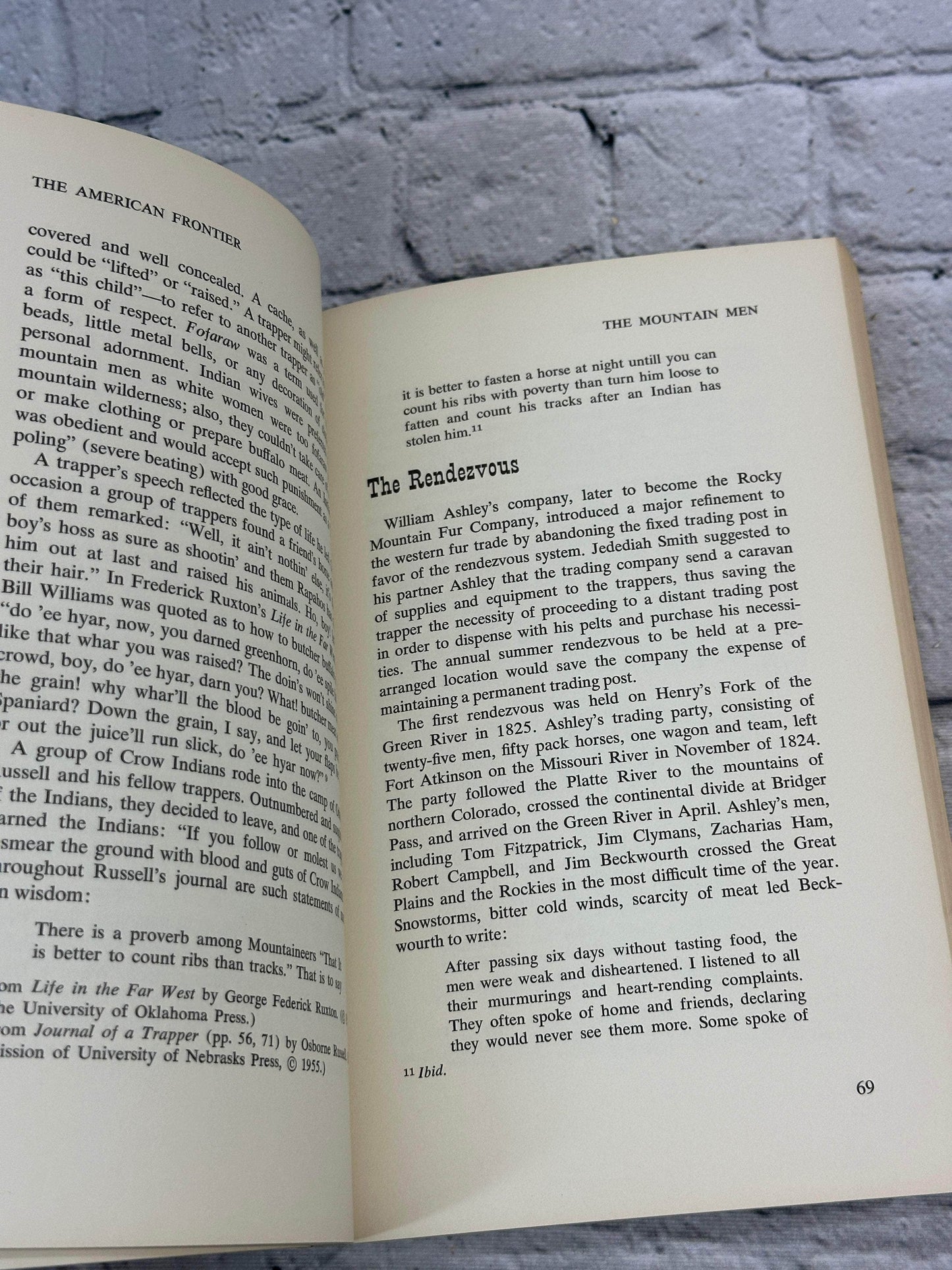 Flipped Pages The American Frontier by D. Duane Cummins & William Gee White [1968 · 1st Ed.]