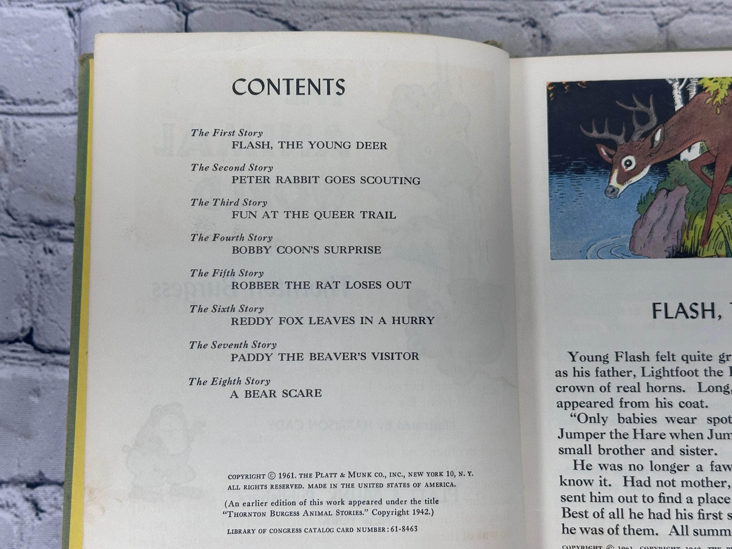 Flipped Pages The Animal World of Thornton Burgess Illustarted by Harrison Cady [1961]