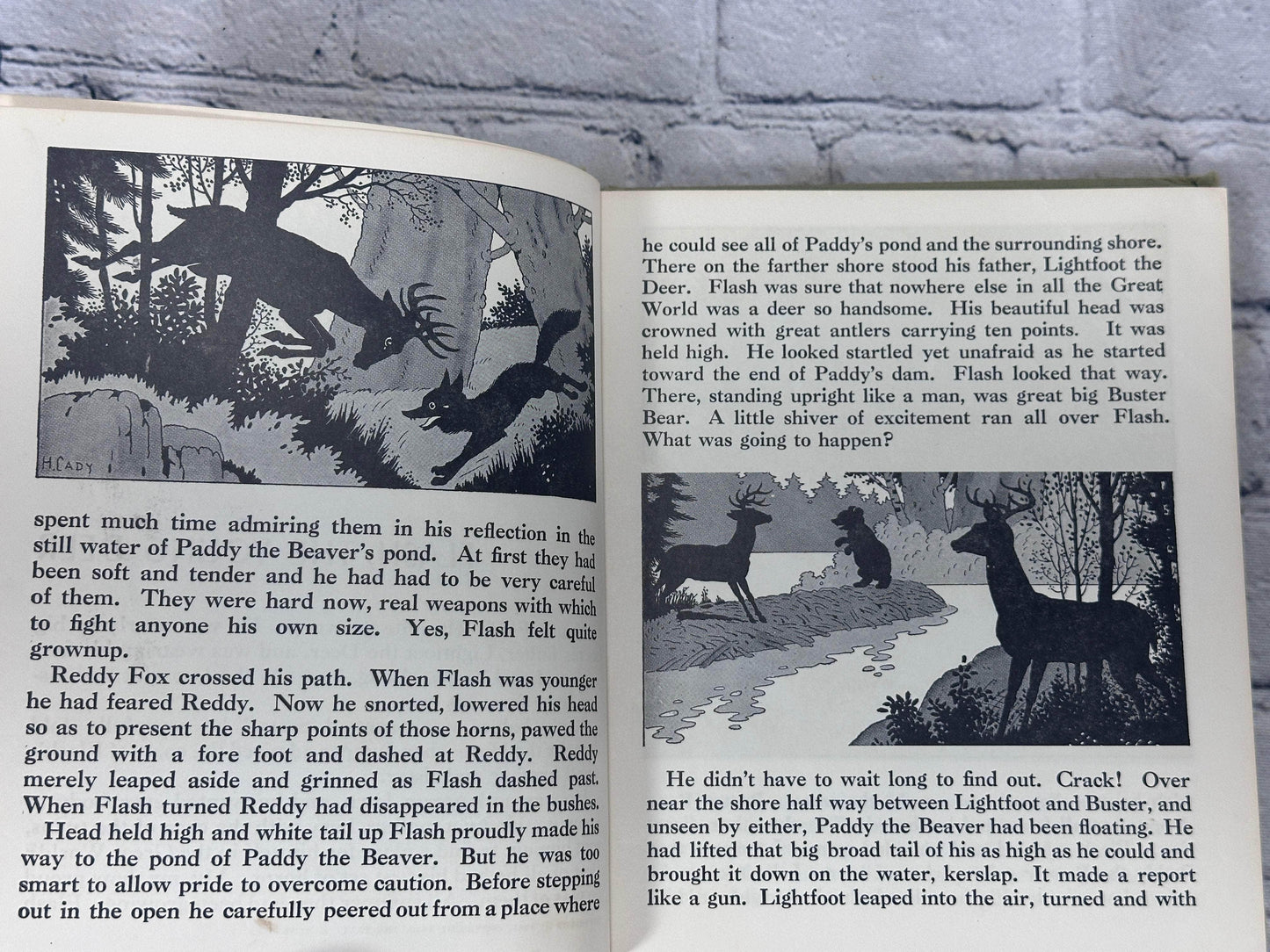 Flipped Pages The Animal World of Thornton Burgess Illustarted by Harrison Cady [1961]