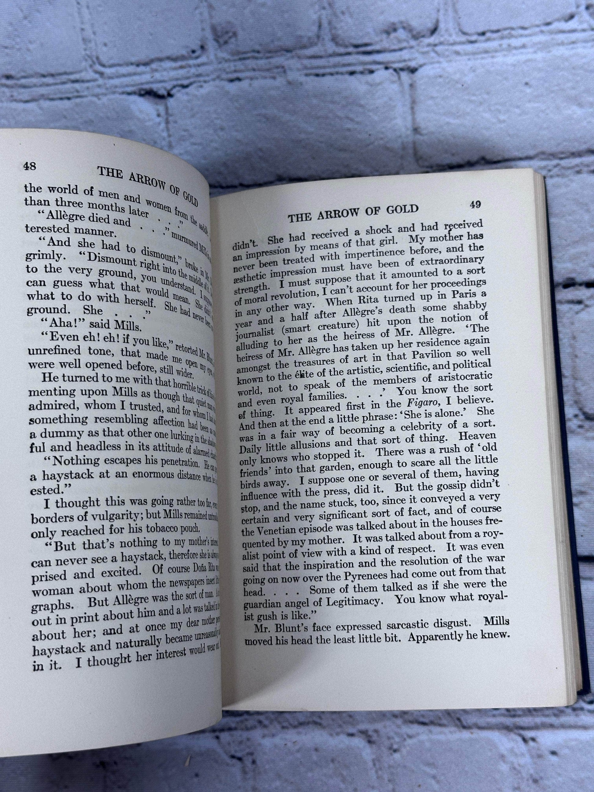 Flipped Pages The Arrow of Gold By Joseph Conrad [Doubleday · 1927]