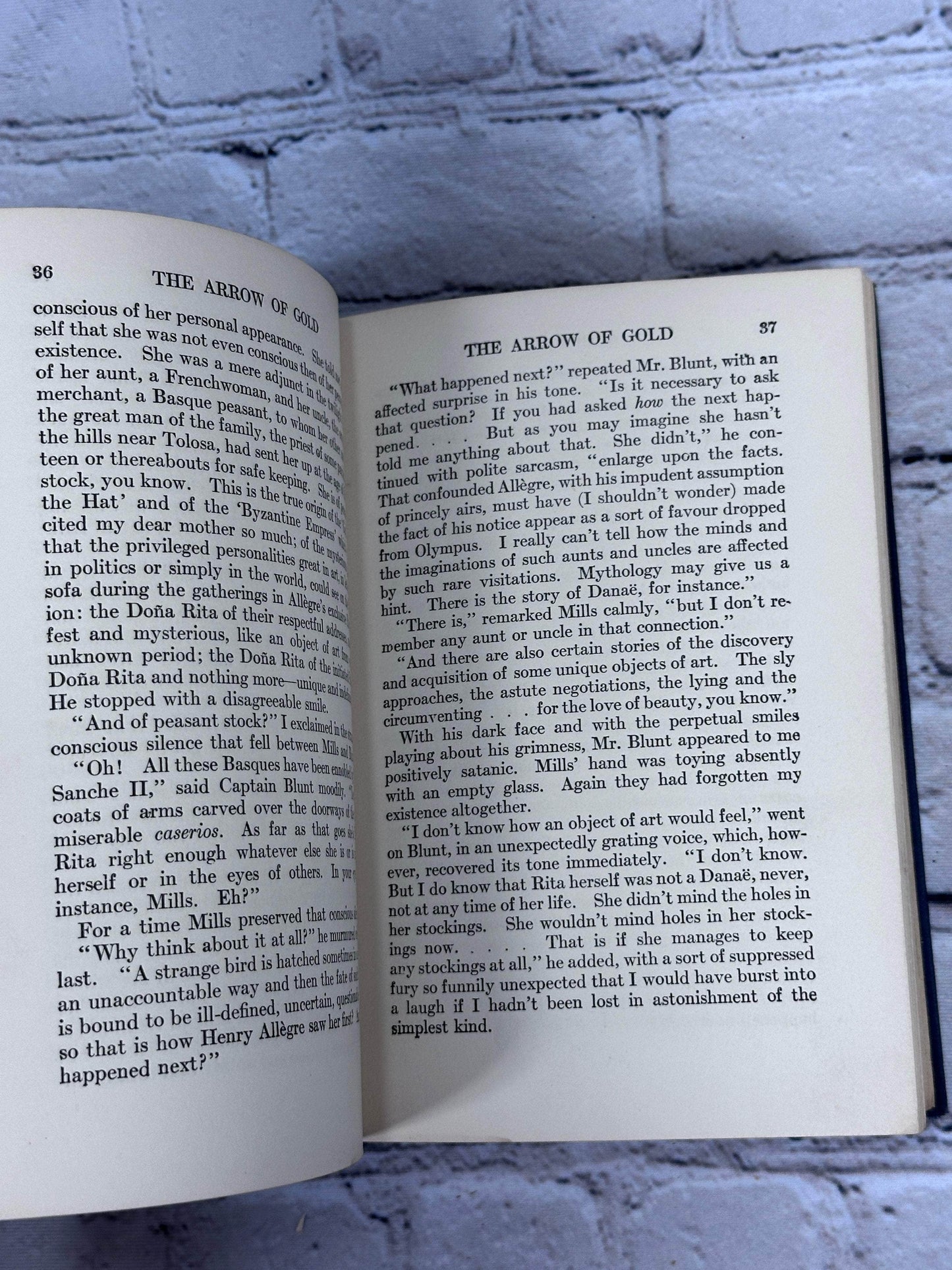 Flipped Pages The Arrow of Gold By Joseph Conrad [Doubleday · 1927]