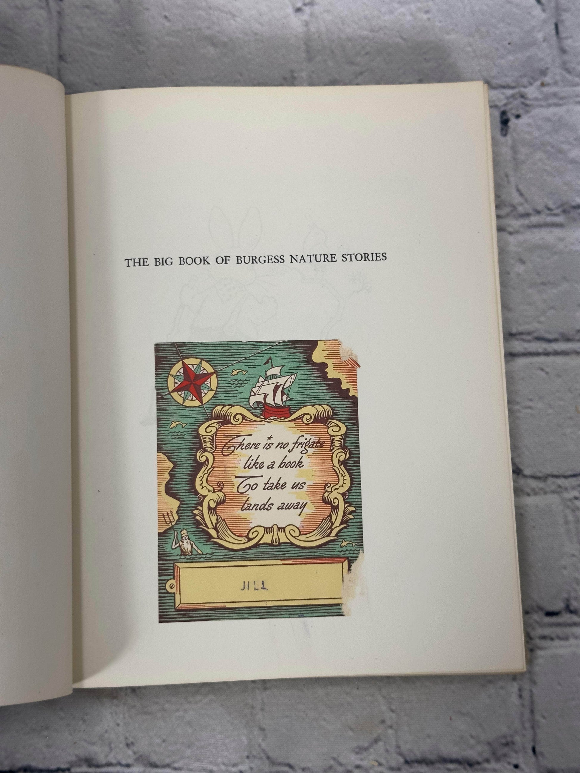 Flipped Pages The Big Book of Burgess Nature Stories by Thornton W. Burgess [1947]