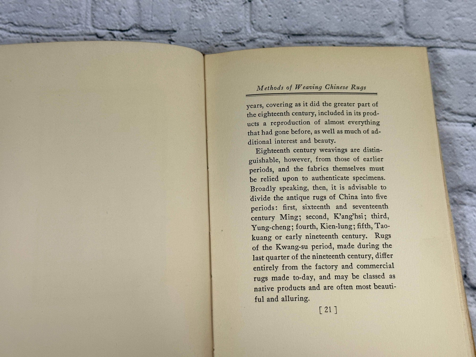 Flipped Pages The Chinese Rug Book by Mary Churchill Ripley [1927 · 1st edition]