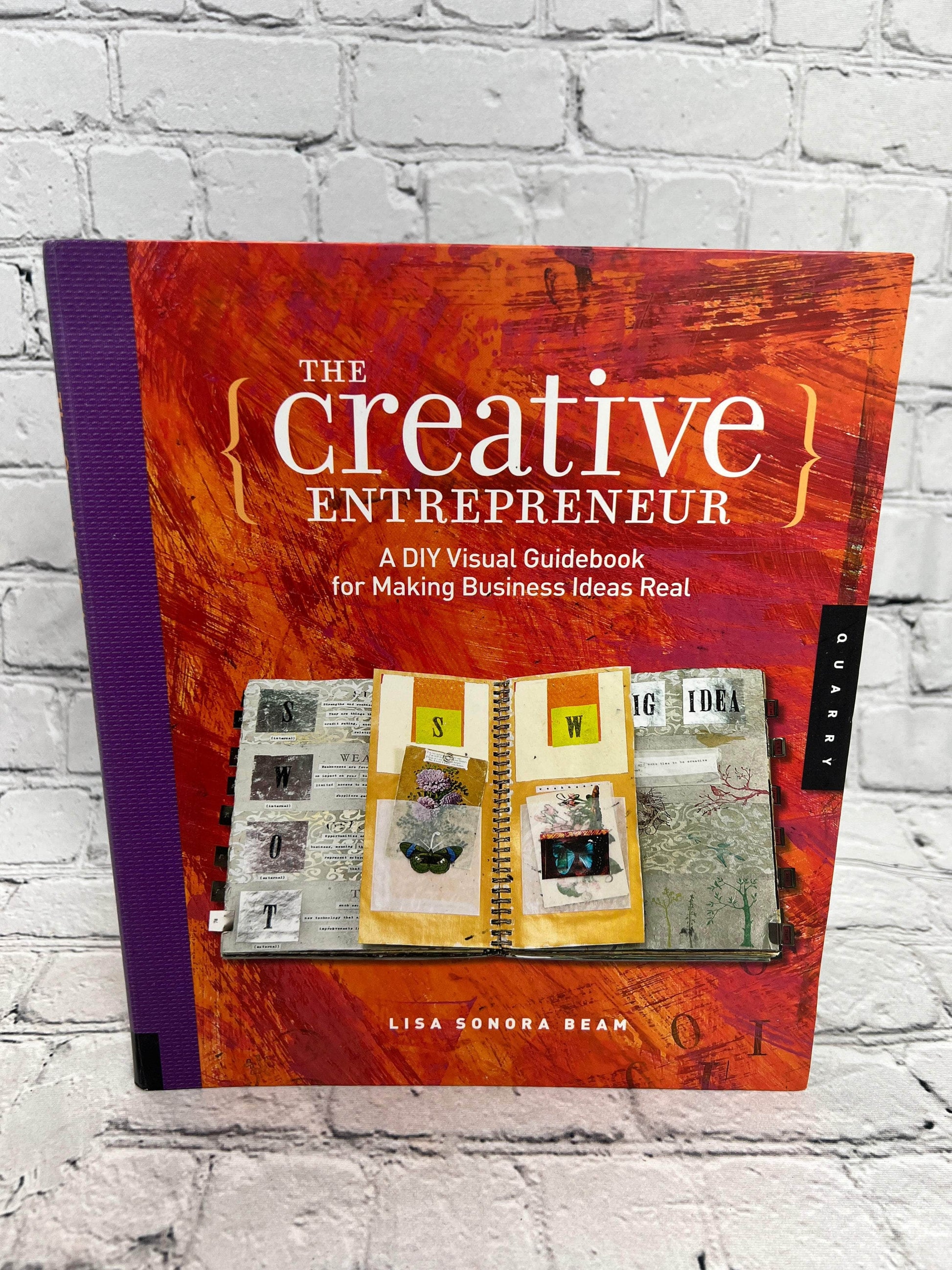 Flipped Pages The Creative Entrepreneur A DIY Visual Guidebook for Making Business Ideas Real