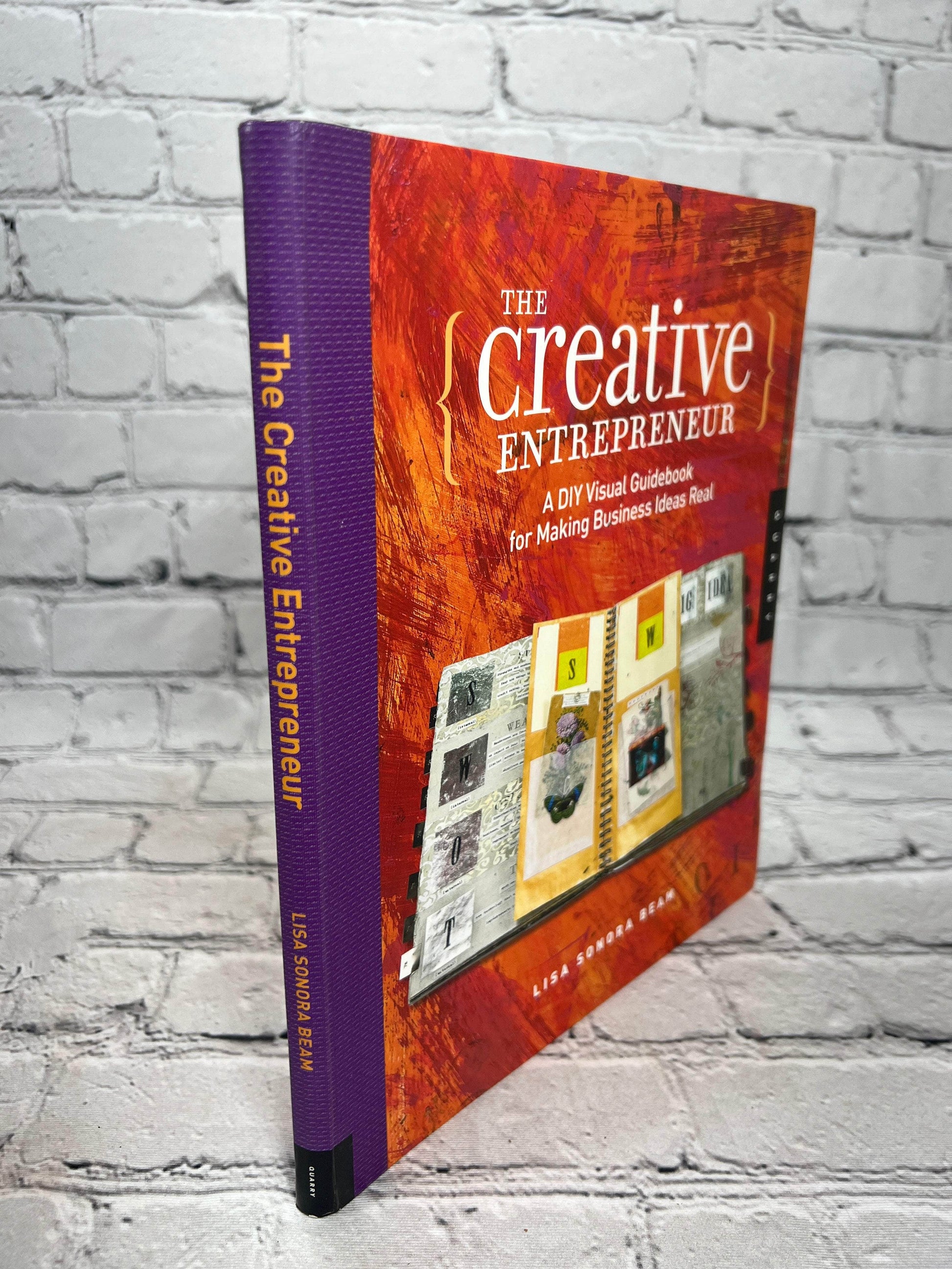 Flipped Pages The Creative Entrepreneur A DIY Visual Guidebook for Making Business Ideas Real