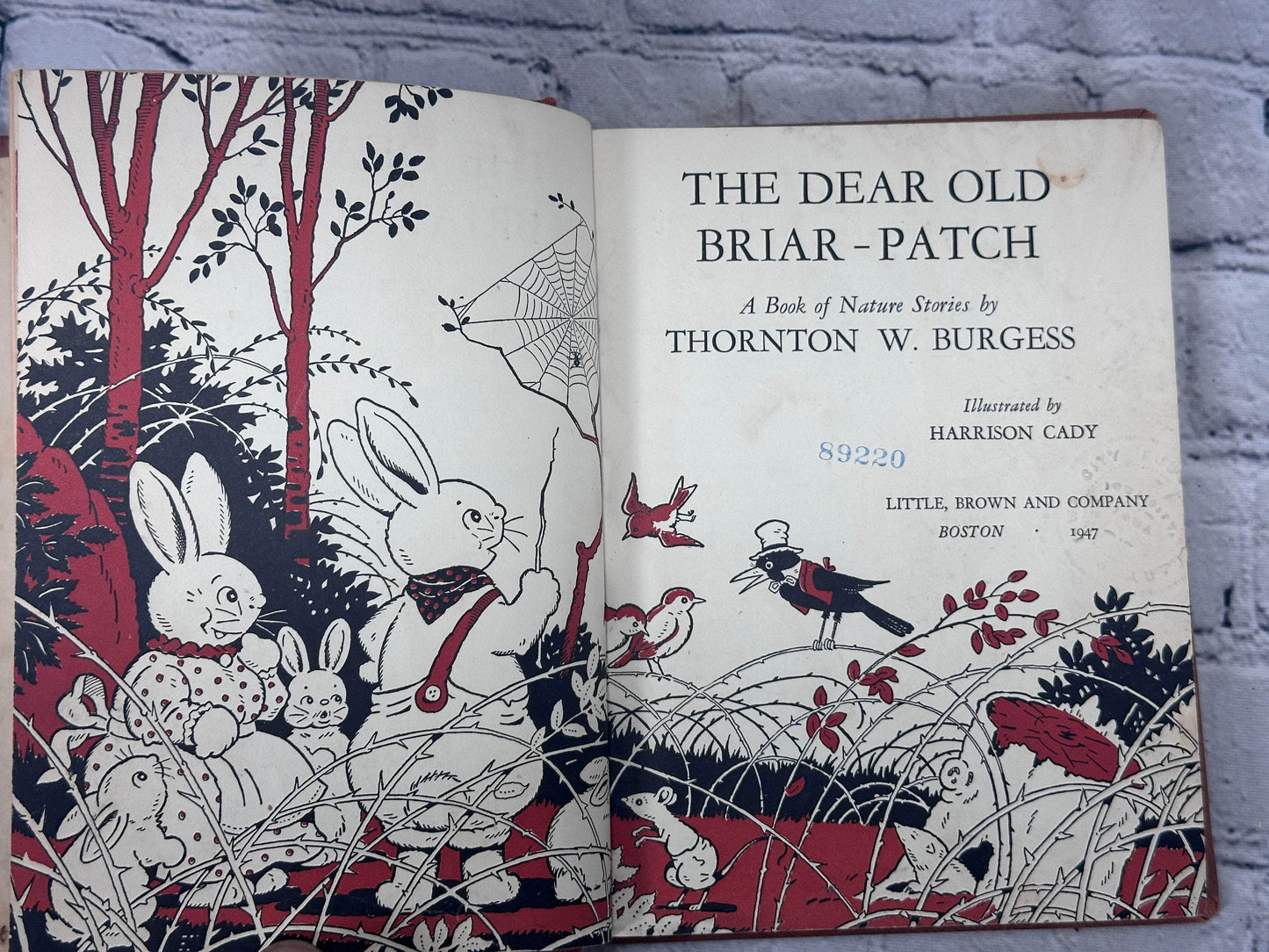 Flipped Pages The Dear Old Briar-Patch By Thornton Burgess [1st Ed. · 1947]