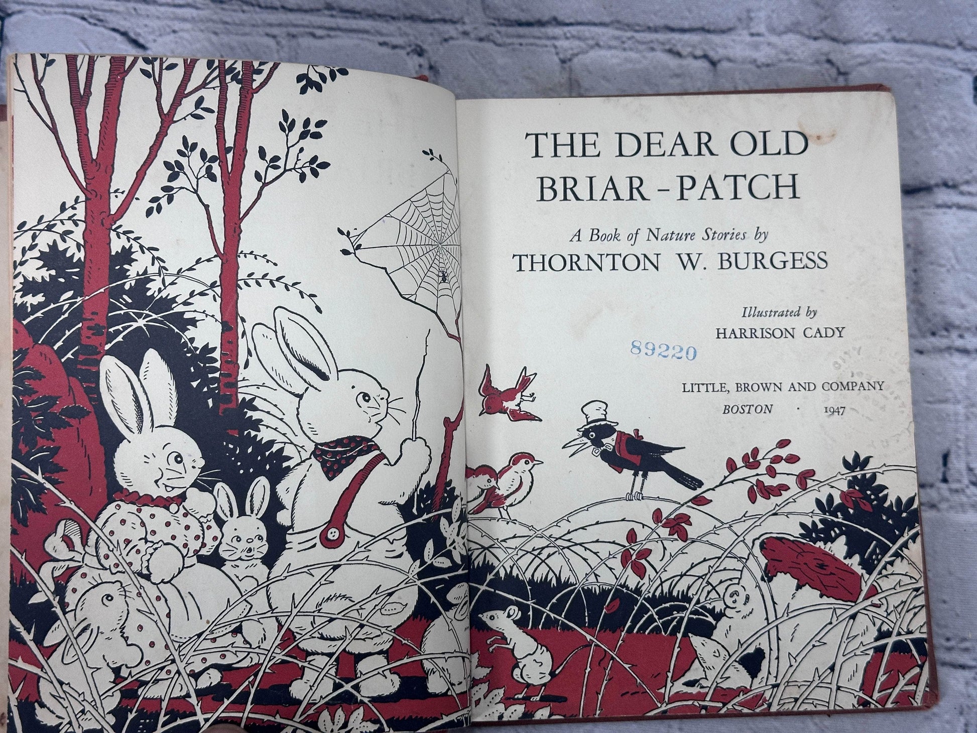 Flipped Pages The Dear Old Briar-Patch By Thornton Burgess [1st Ed. · 1947]