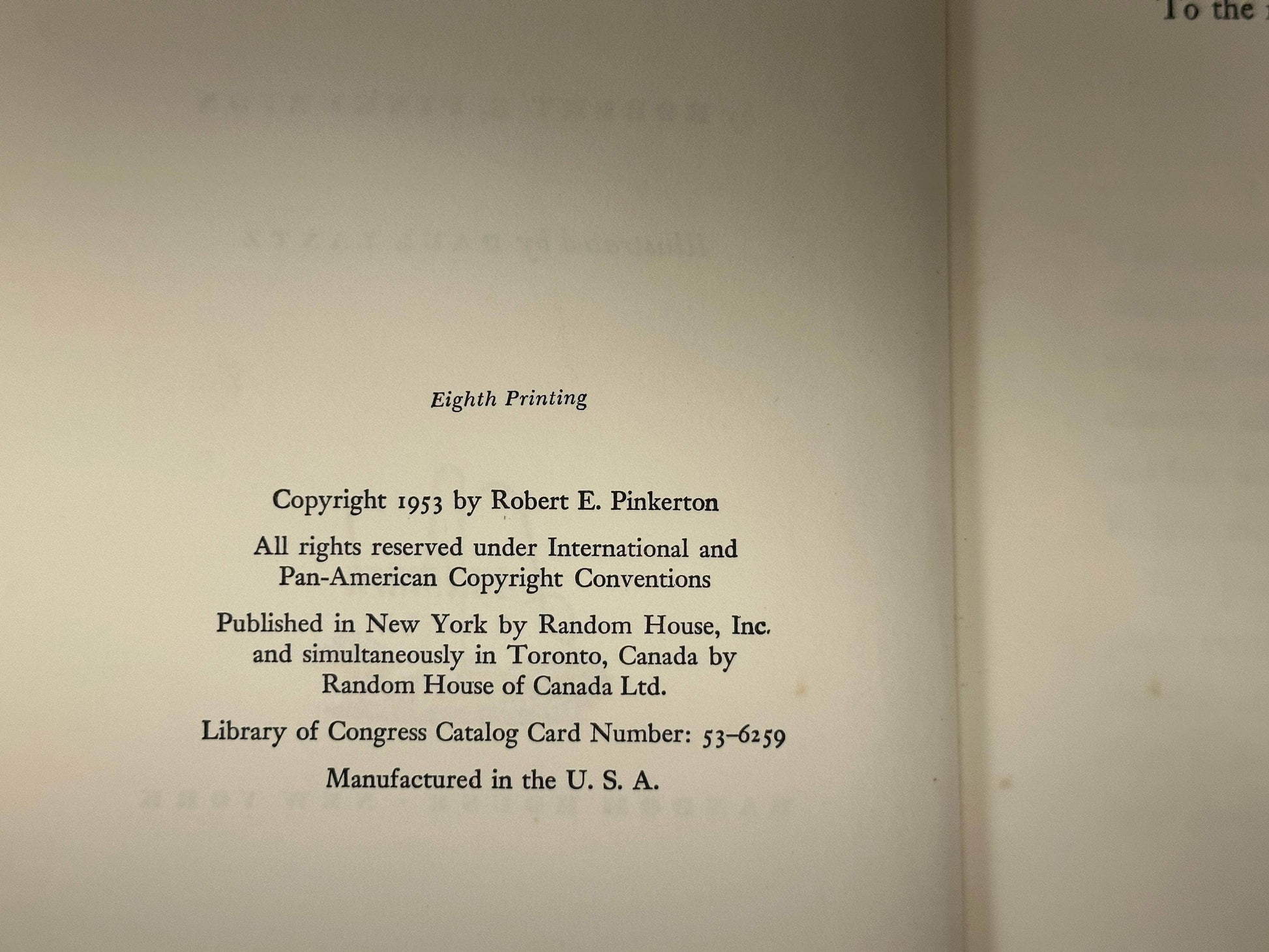 Flipped Pages The First Overland Mail by Robert Pinkerton [1953]