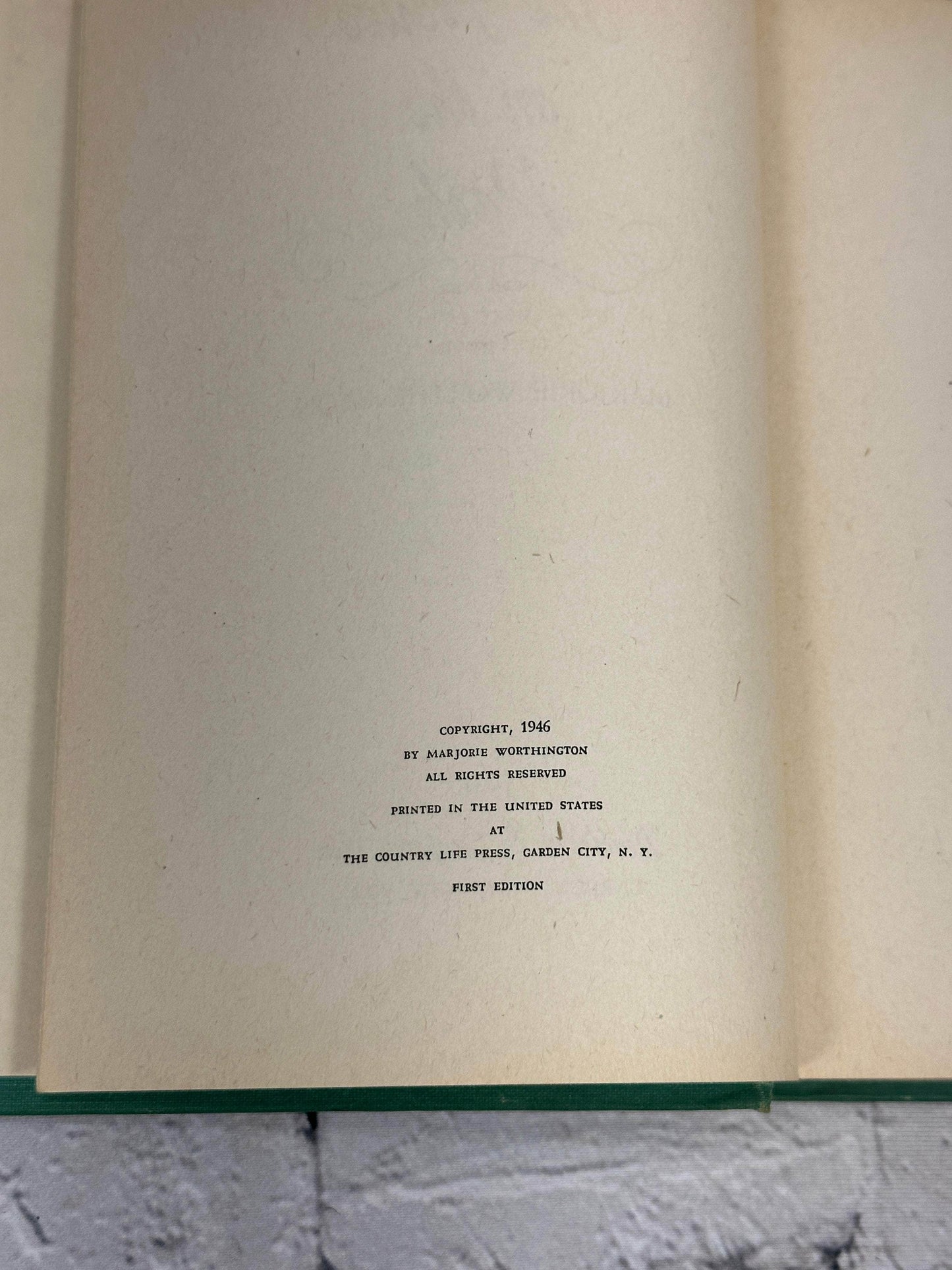 Flipped Pages The House on the Park By Marjorie Worthington [1946 · First Edition]