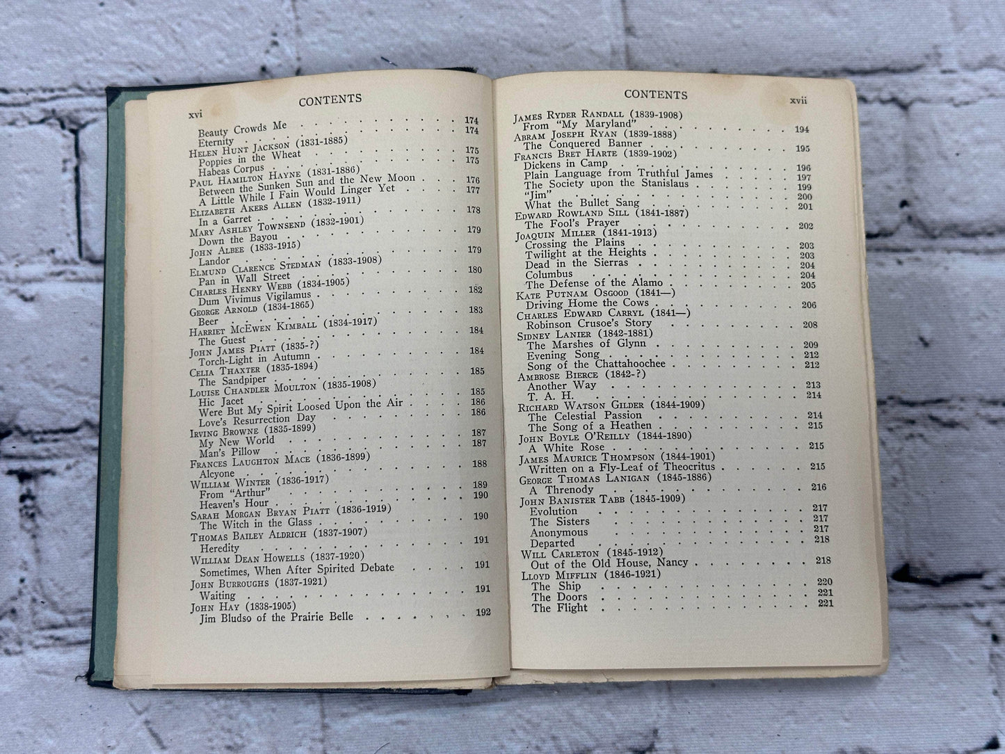 Flipped Pages The Le Gallienne Book of American Verse [1925]